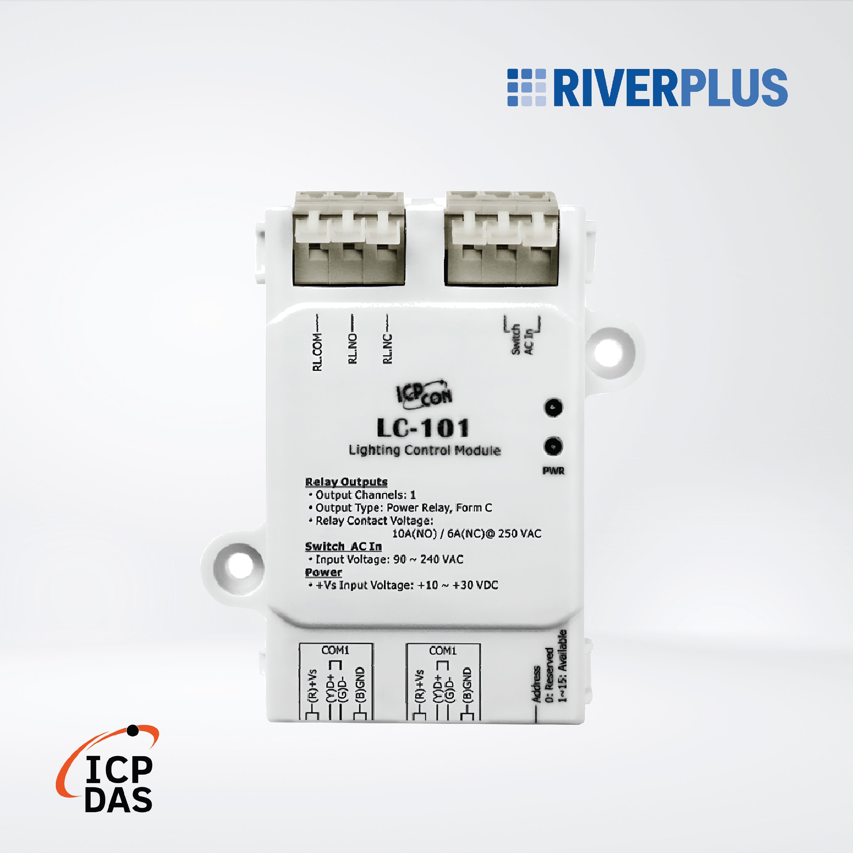 LC-101 1-channel AC Digital Input and 1-channel Relay Output Lighting Control Module
