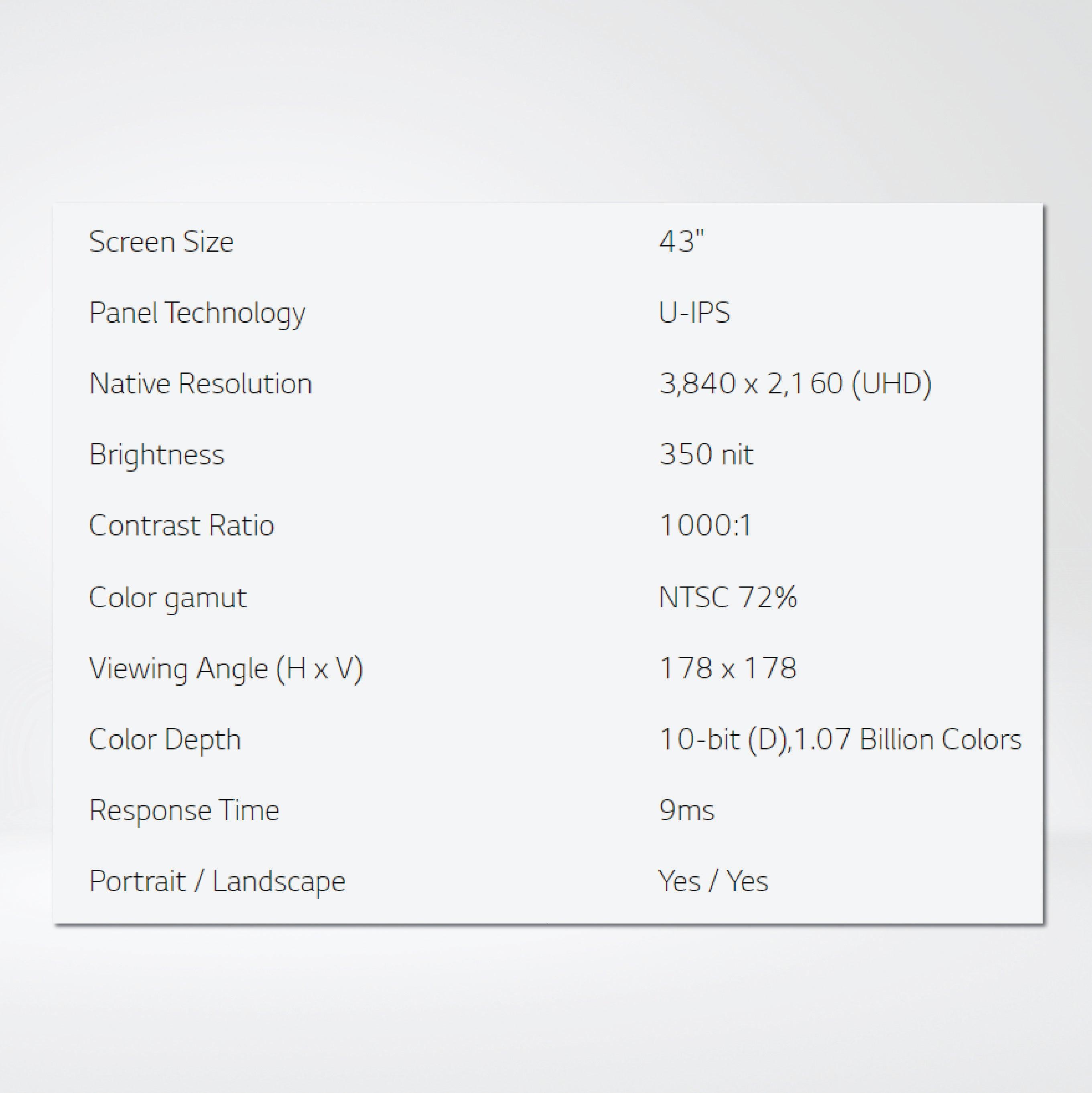 43HT3WJ 43" 350 nit One:Quick Flex - Riverplus