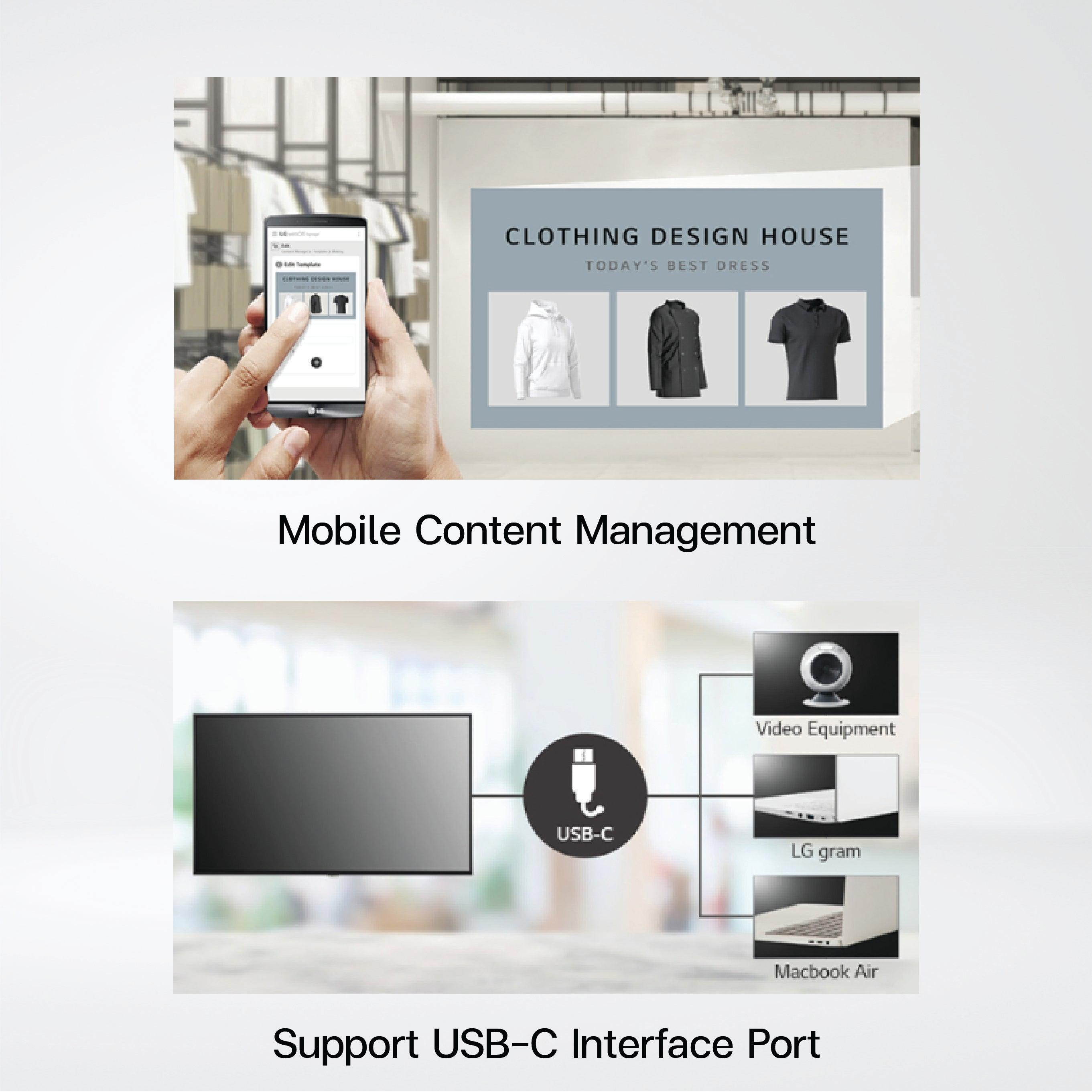 43UH7J-H 43" 700 nit New High Haze UHD Standard Signage - Riverplus