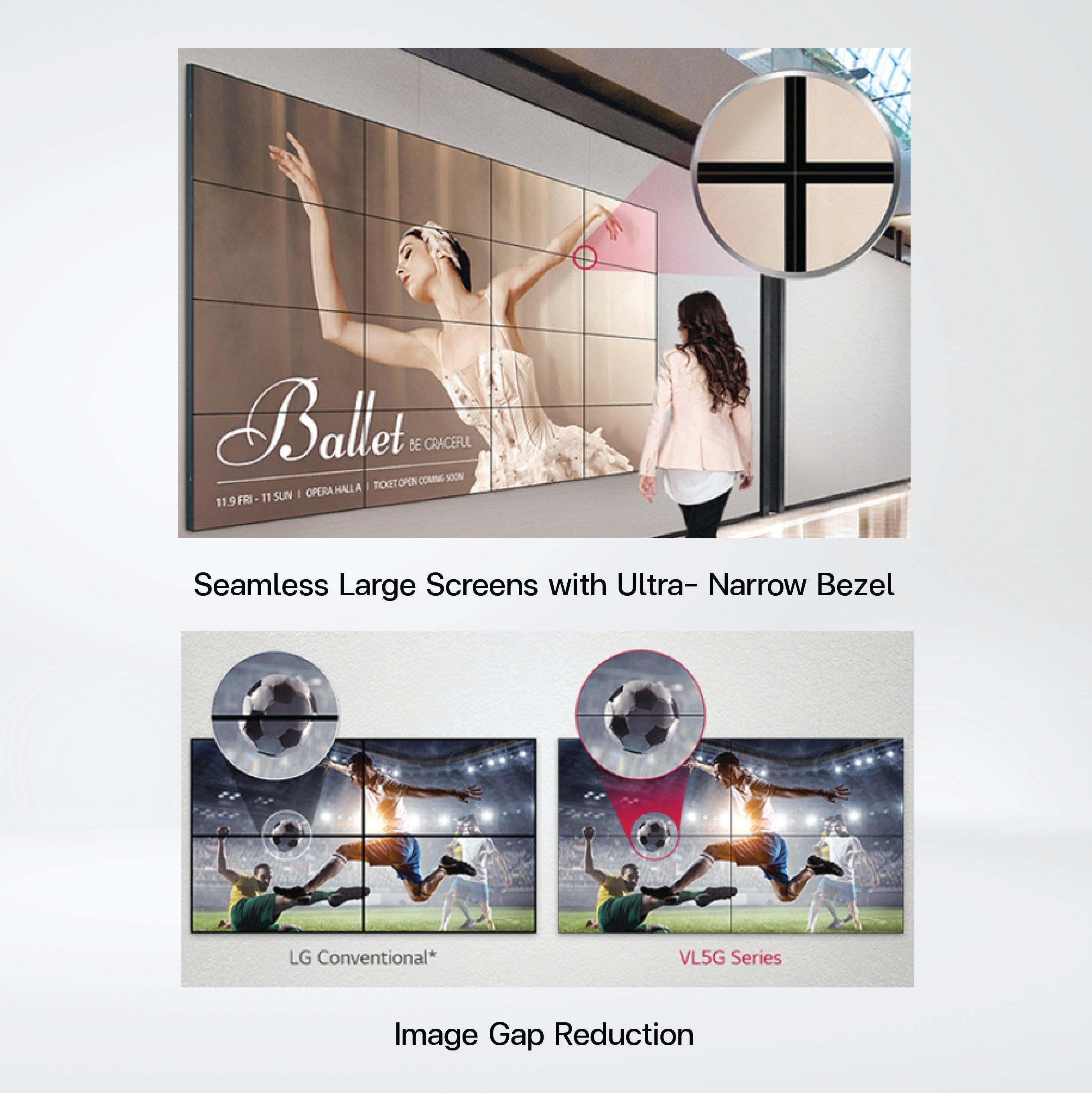 49VL5G 49" 500 nits FHD Slim Bezel Video Wall - Riverplus