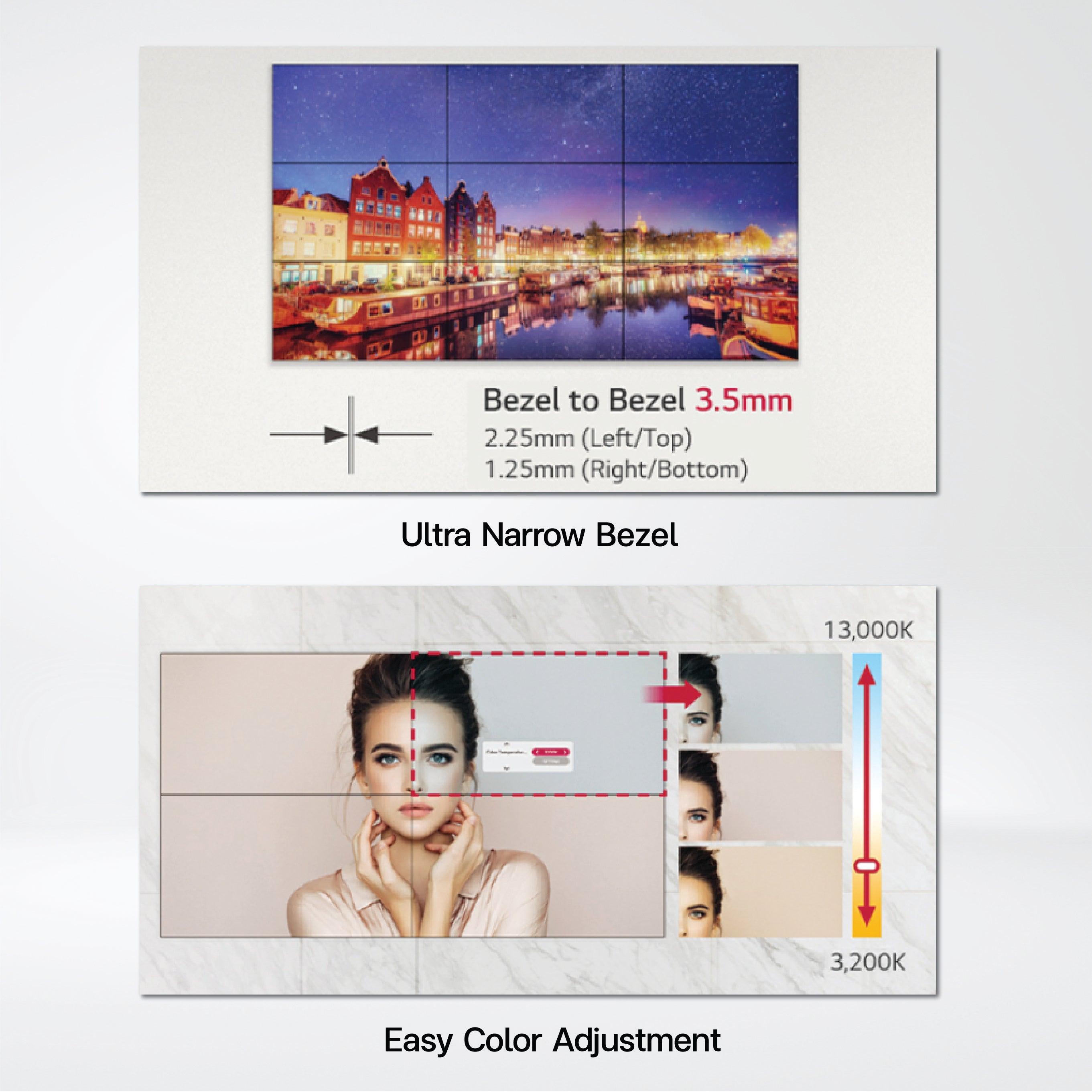 49VL5PJ 49" 500 nits FHD Slim Bezel Video Wall - Riverplus