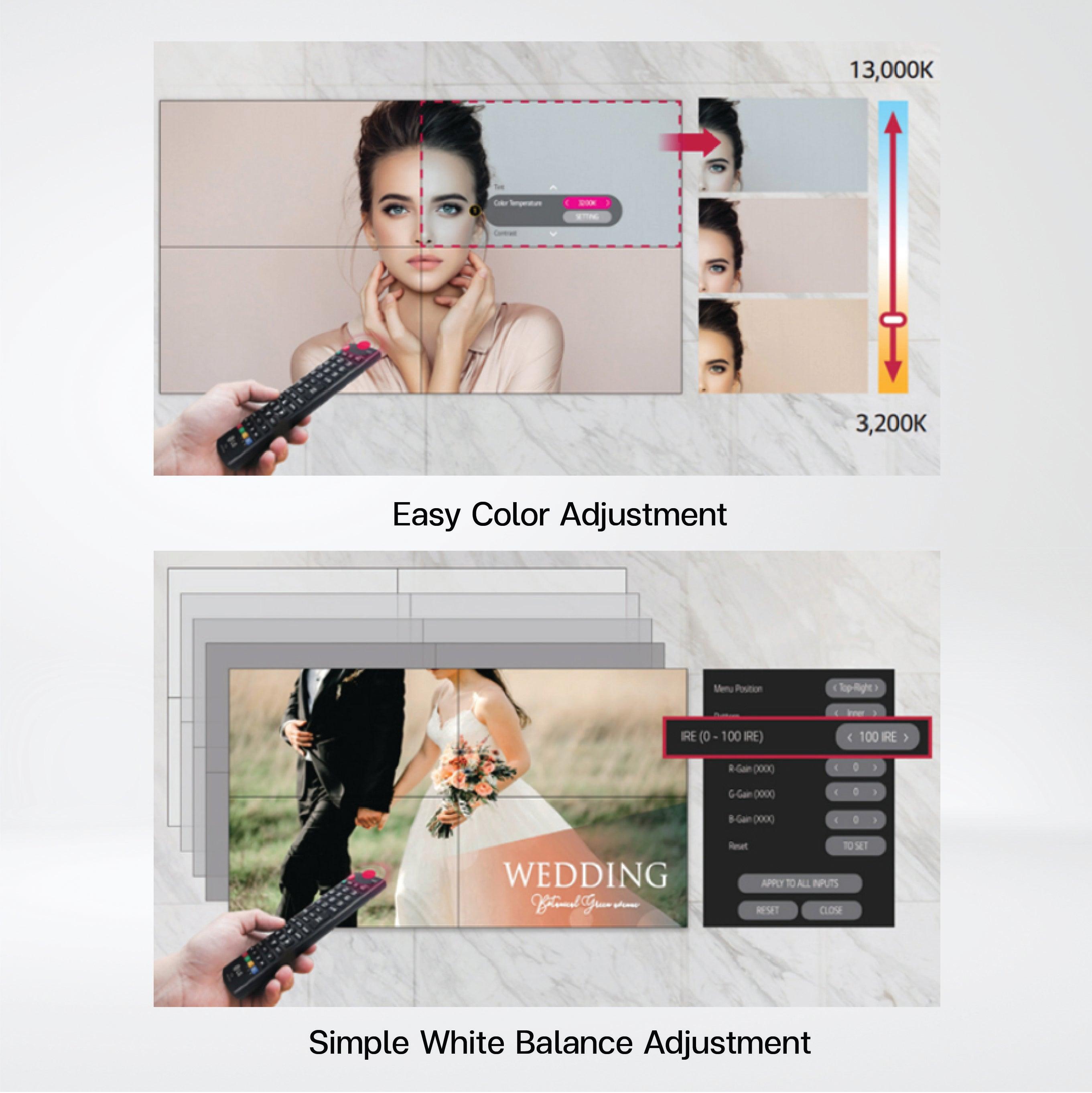 55VL5F-A 500 nits FHD Slim Bezel Video Wall - Riverplus