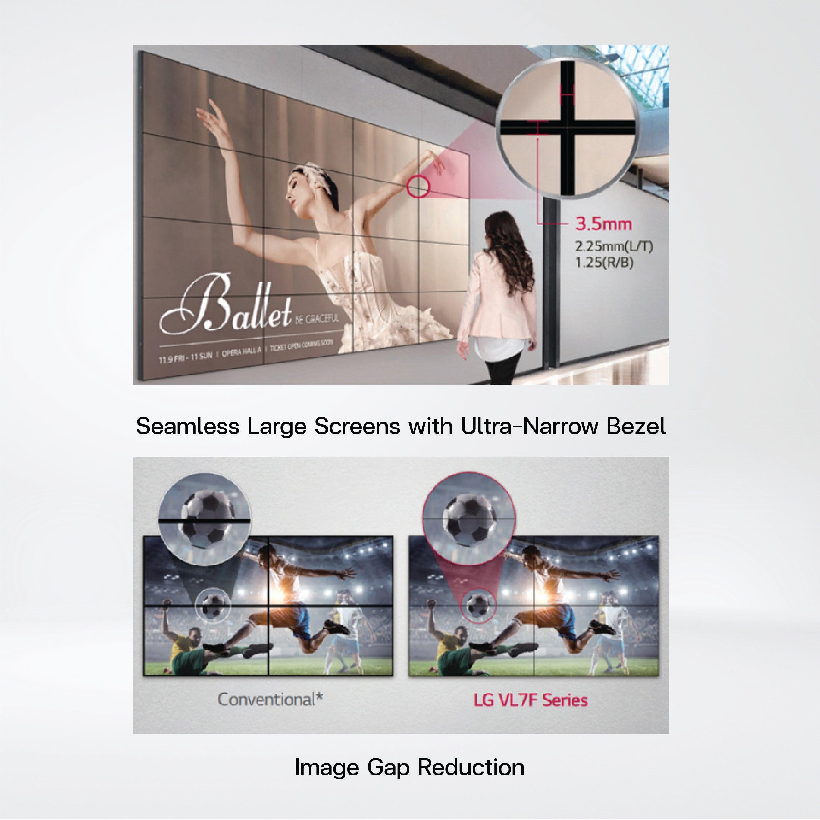 55VL7F-A 55'' 700 nits FHD Narrow Bezel Video Wall - Riverplus