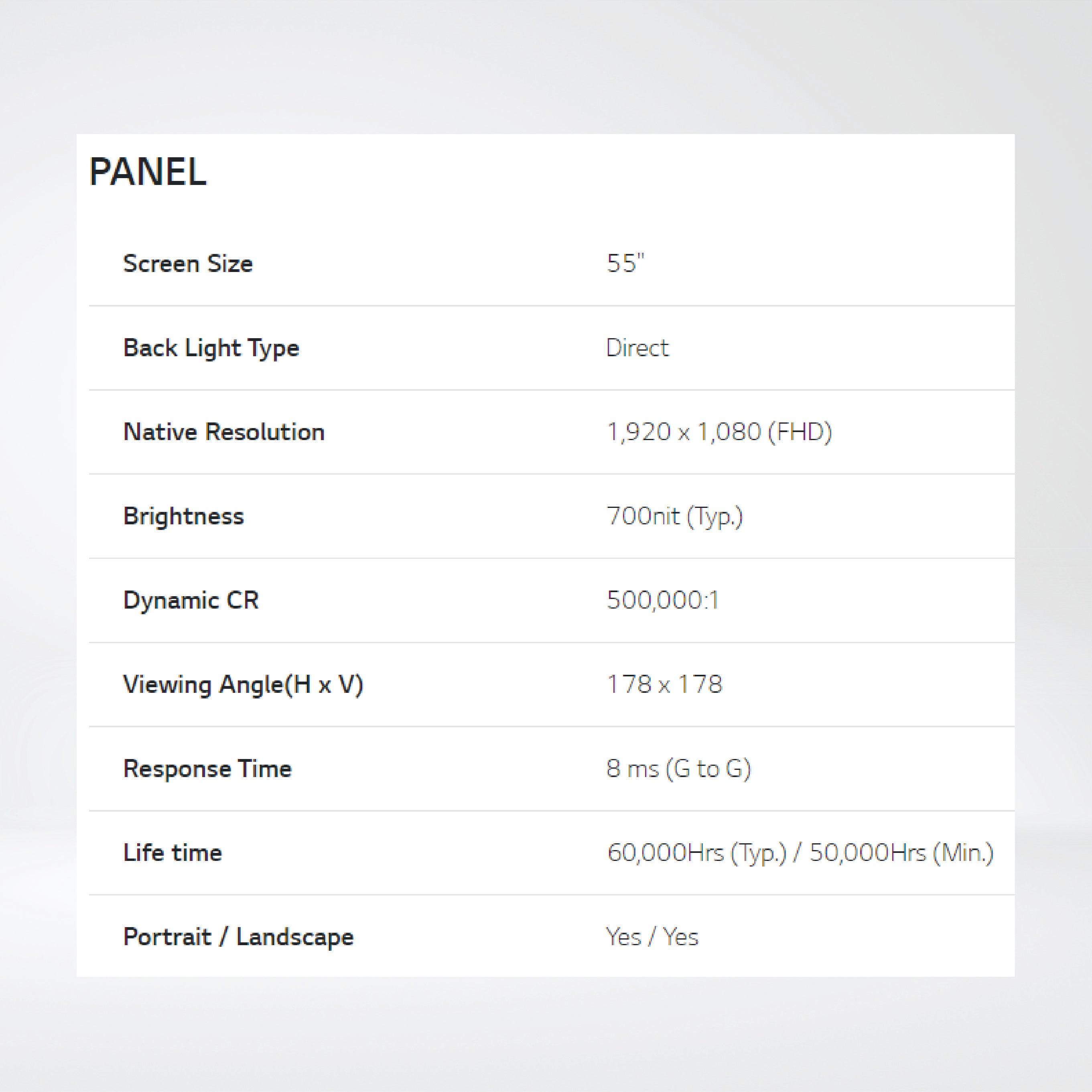 55VSH7J-H 55'' 700 nits FHD 0.44mm Even Bezel Video Wall - Riverplus