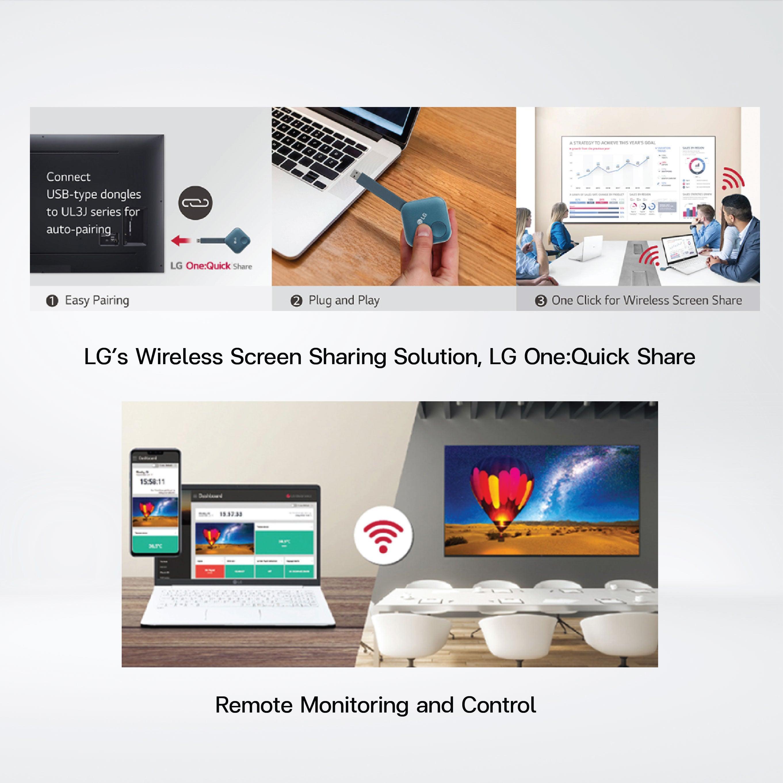 65UL3J-B 65” 400 nits webOS UHD Signage - Riverplus