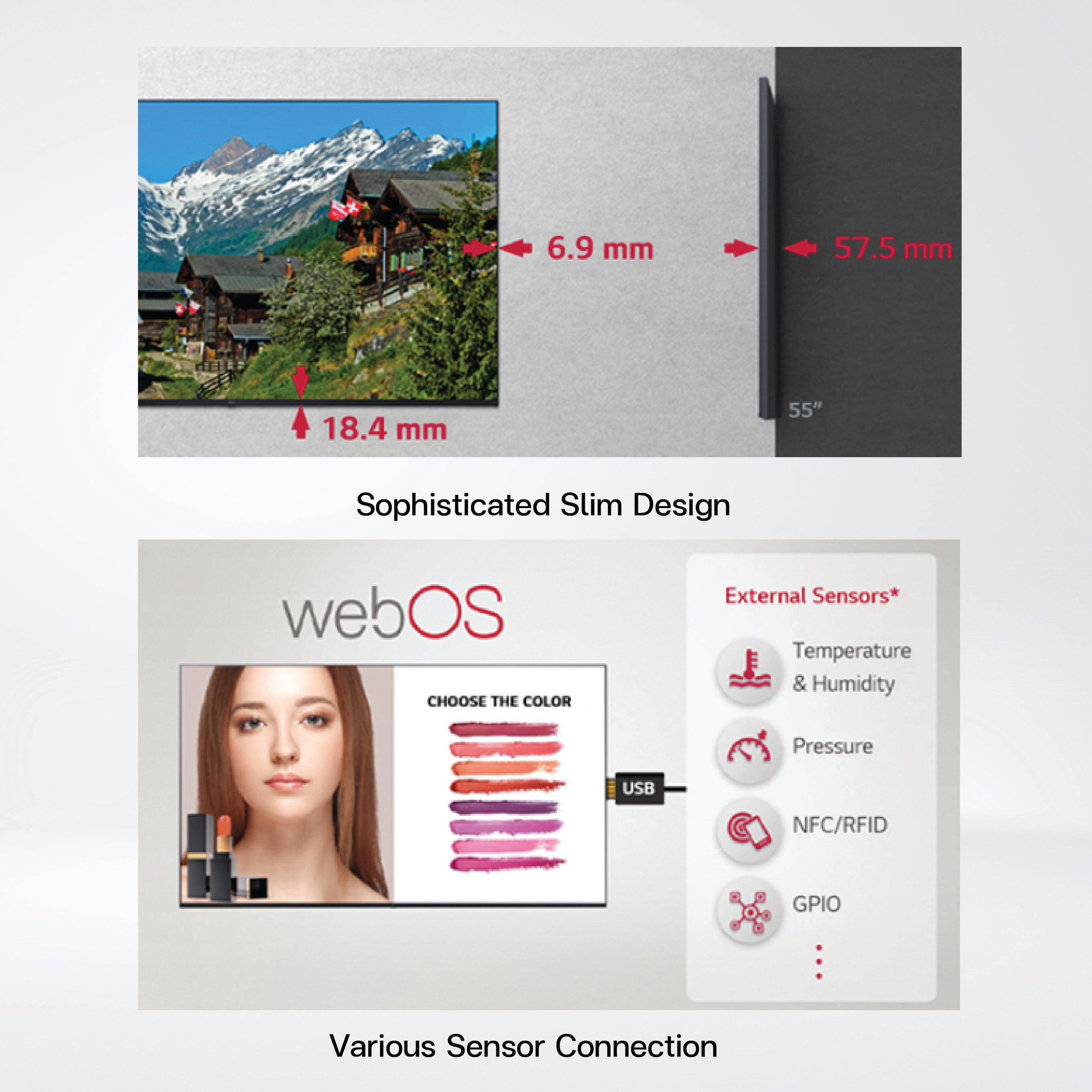 86UL3J-B 86” 330 nits webOS UHD Signage - Riverplus