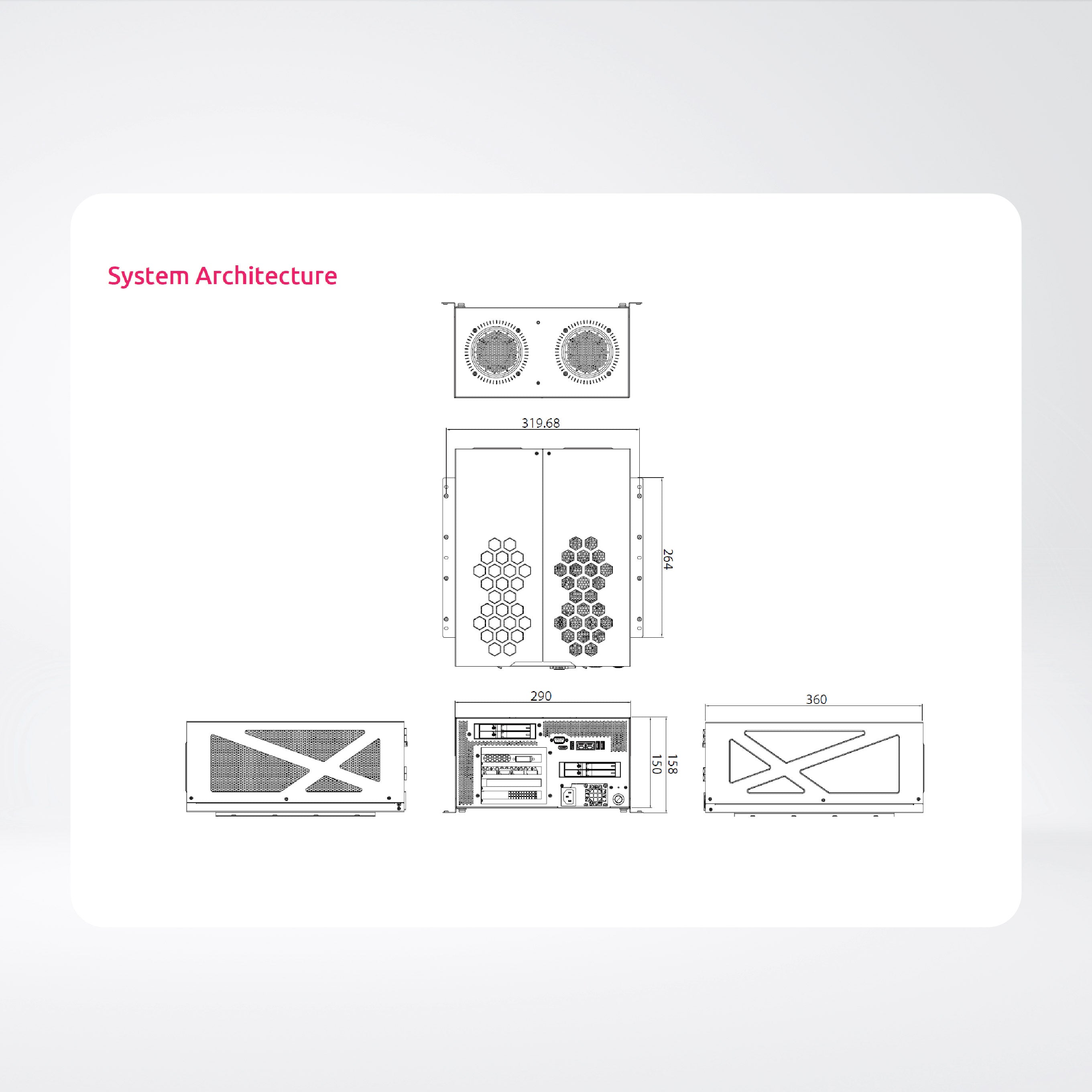 AIEDGE-X®500 with 95W-CPUi7-9700K-RAM8GB SSD256GB M.2-PWS800W