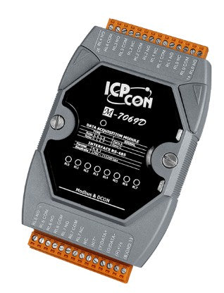 M-7069D-G 8-ch Power Relay (4x Form A and 4x Form C) Module with LED Display