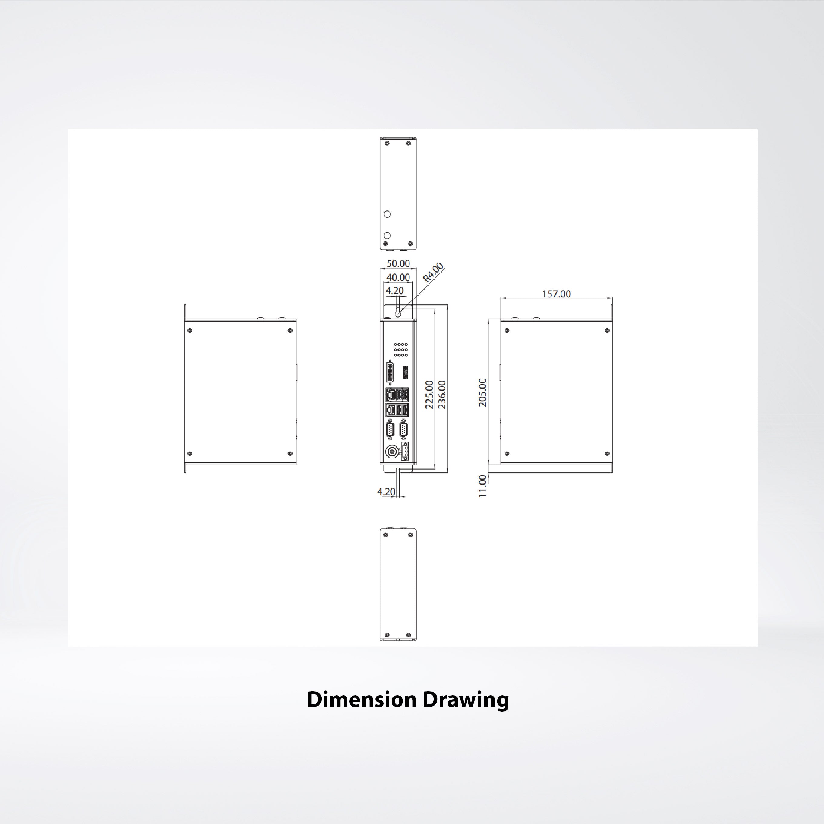 NIFE200S Celeron J1900 Quad Core 2.0GHz RAM4GB/SSD250GB slim Fanless system