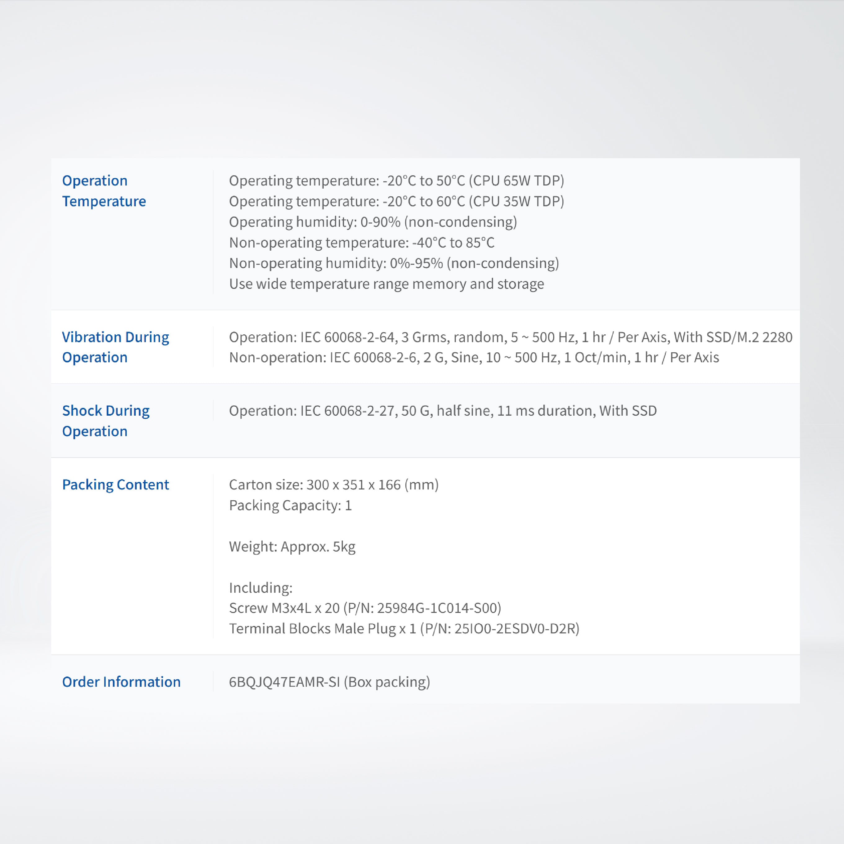QBIX-JMB-CMLA47EH-A1 i7 gen13 32GB 1TB win11IoT