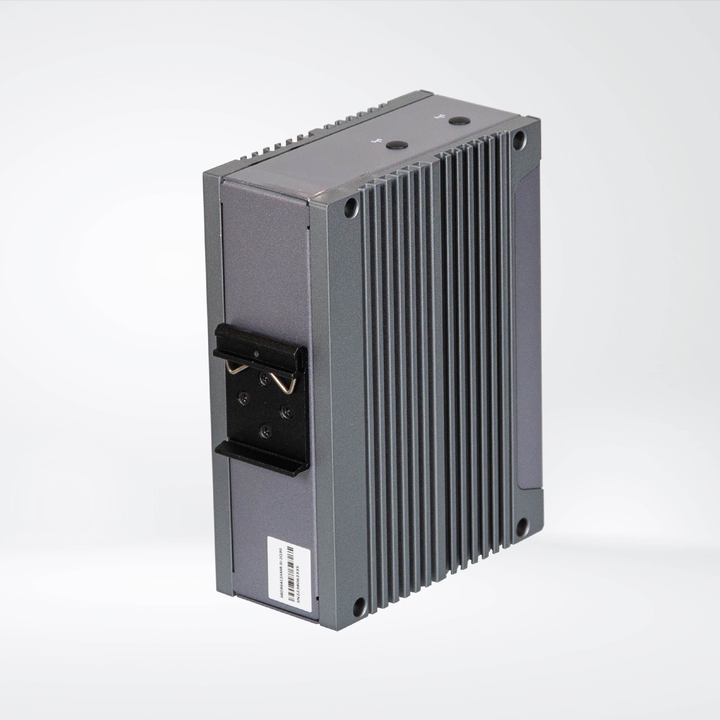 QBIX-DR-EHLA6412H-A1 RAM8/SSD128/2xCOM Ports DIN Rail Fanless computer