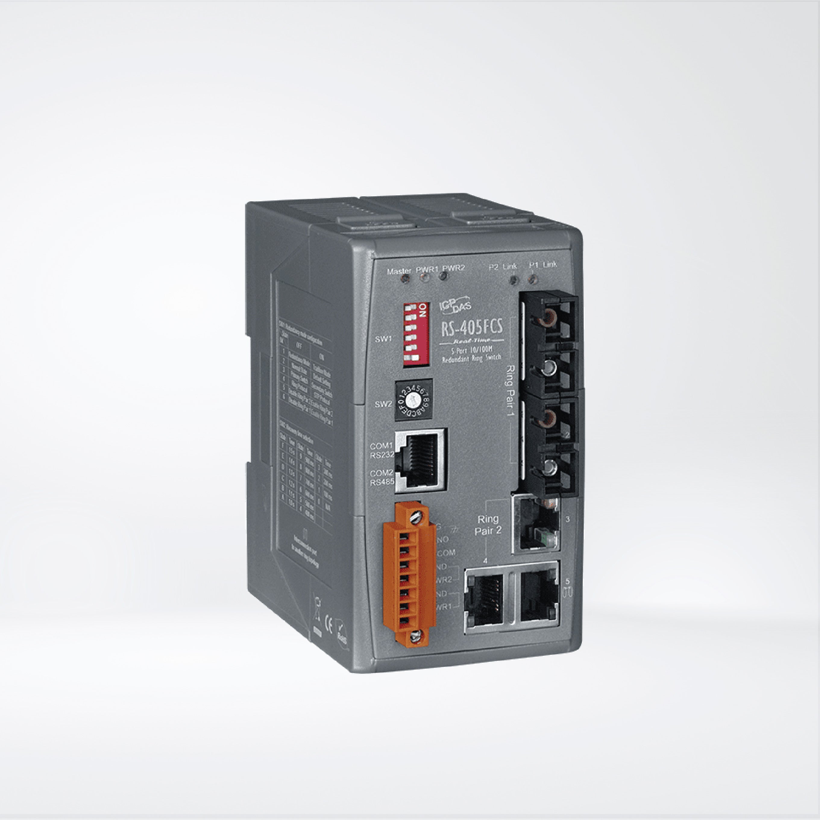 RS-405FCS 5-Port Real-time Redundant Ring Switch