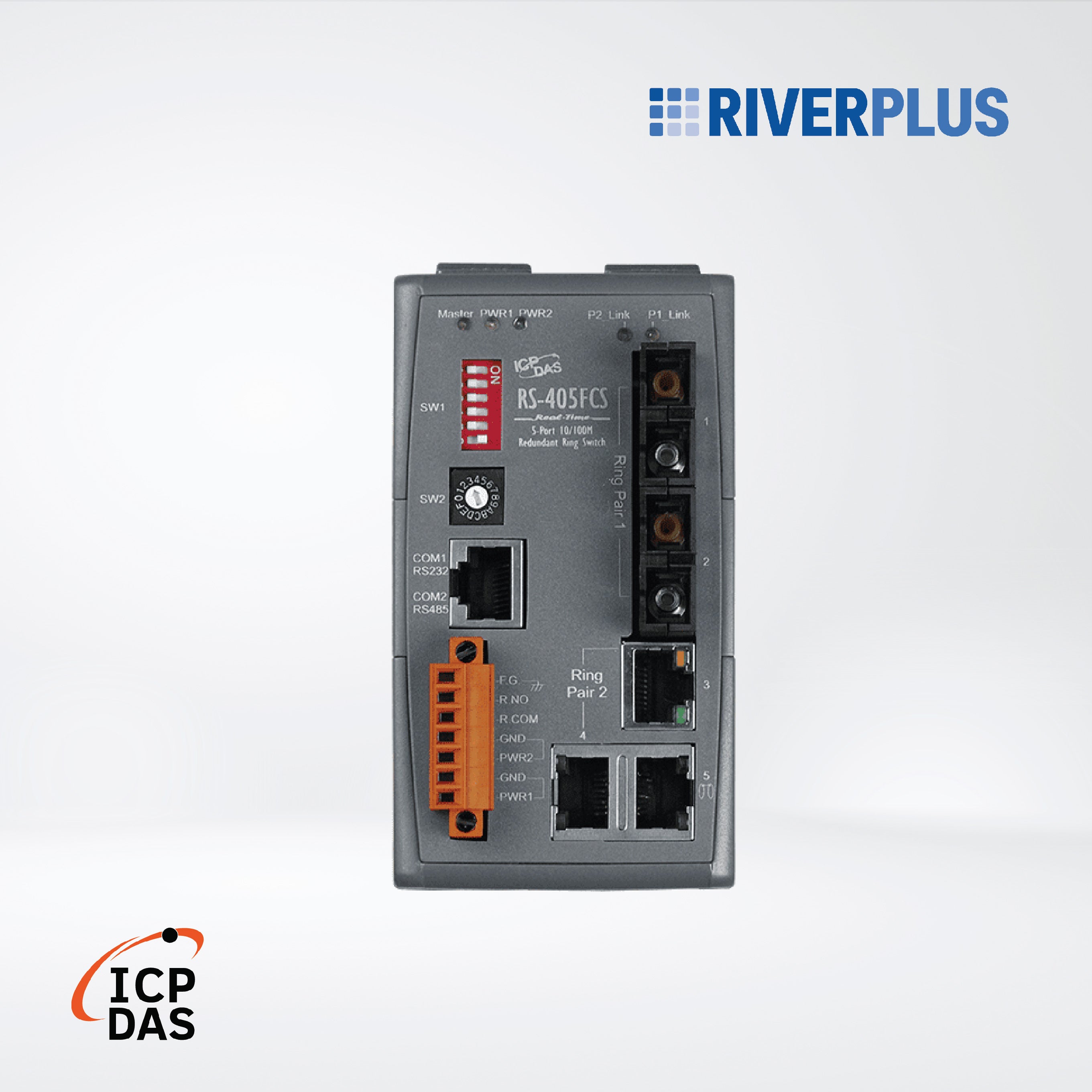 RS-405FCS 5-Port Real-time Redundant Ring Switch