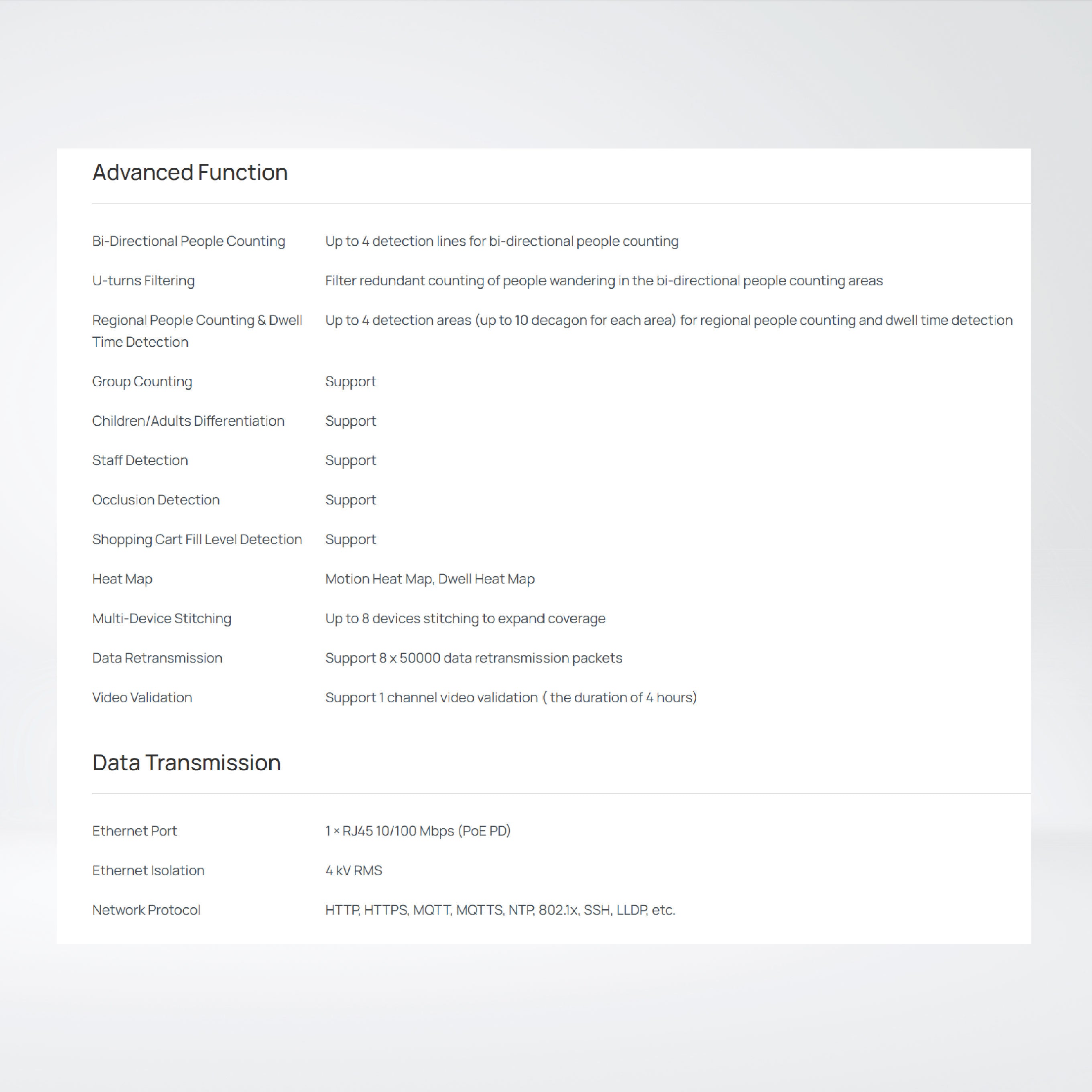 VS135 Ultra ToF People Counter