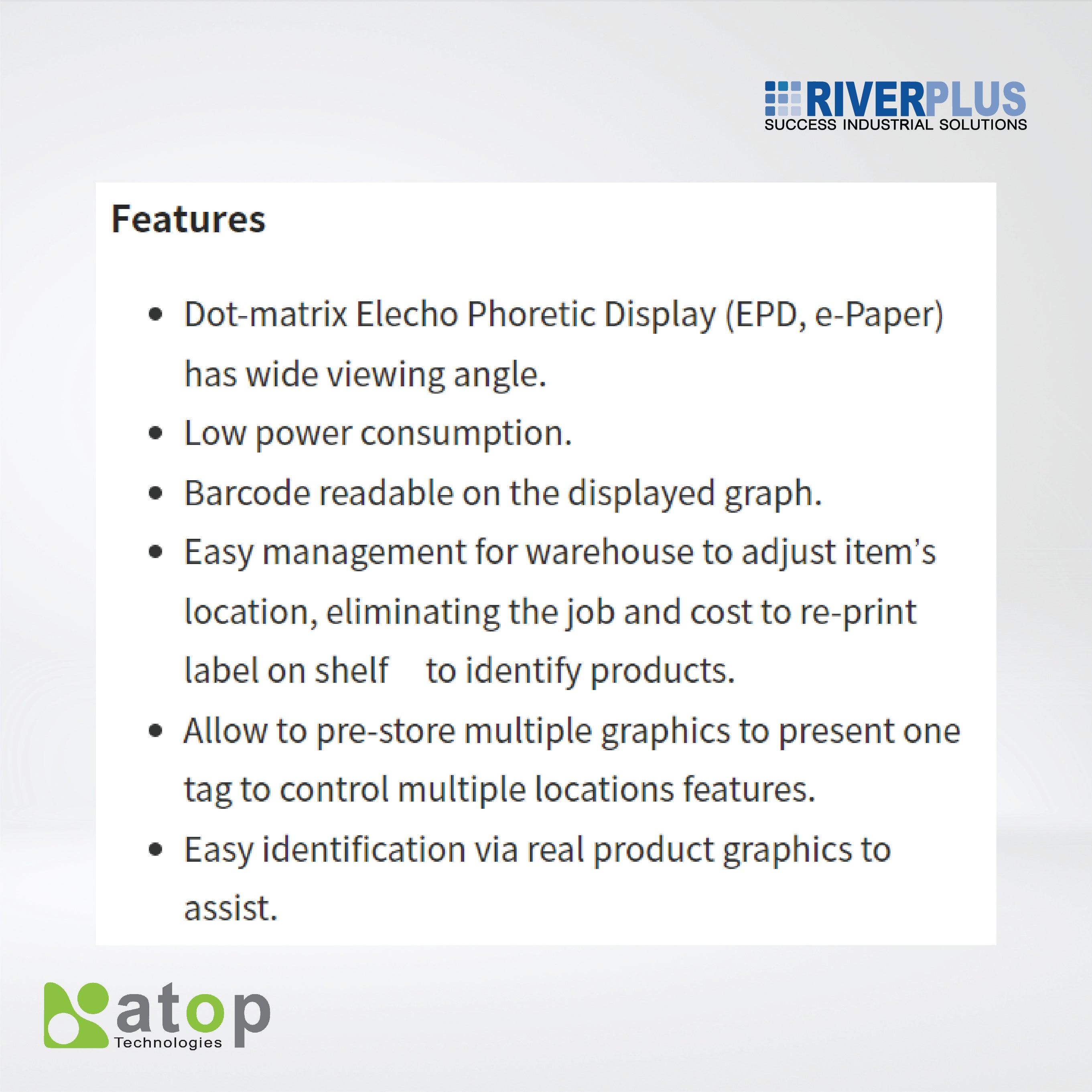 AT703-2W-EPD 3-Digit, 2 Separated Windows Pick Tag - Riverplus