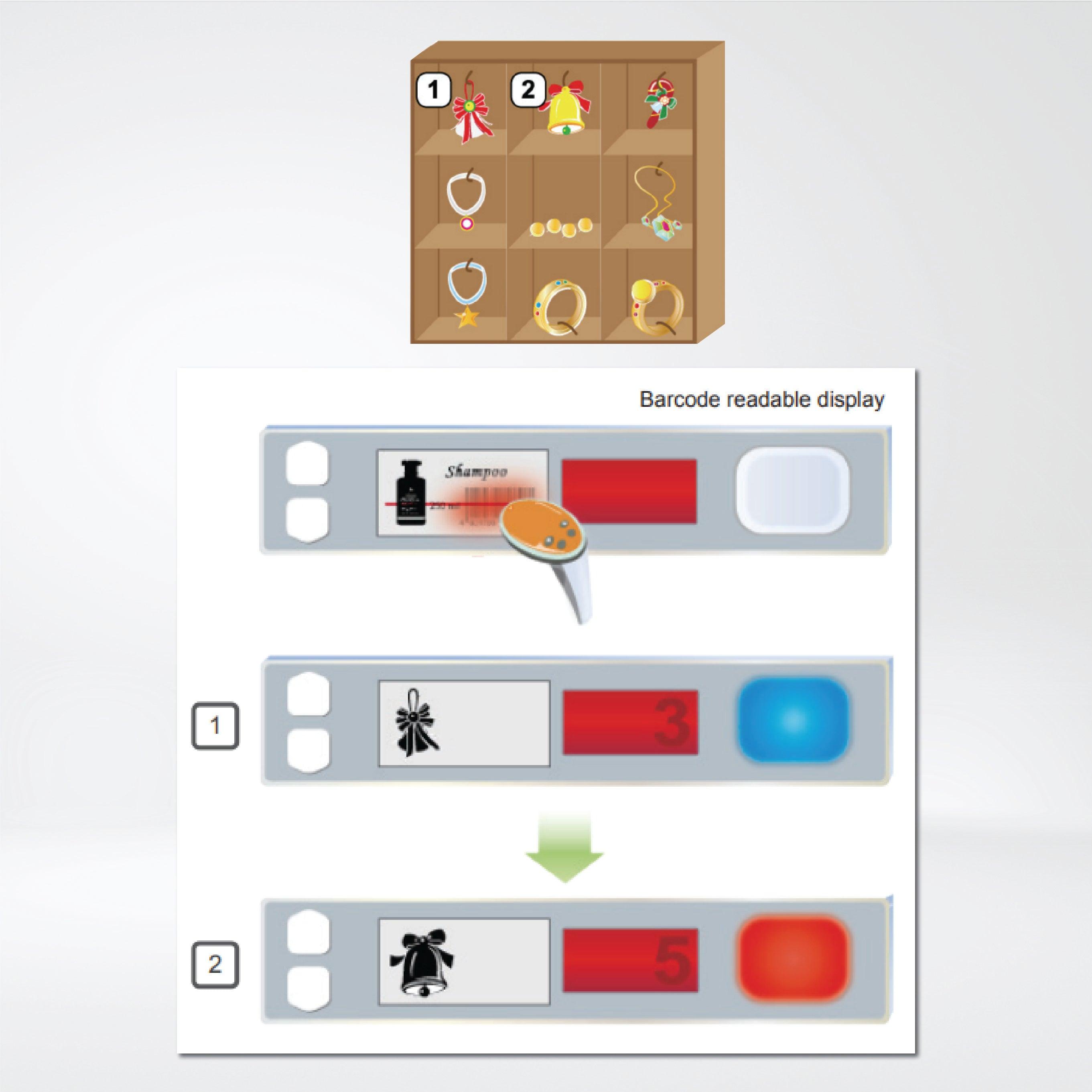 AT703-2W-EPD 3-Digit, 2 Separated Windows Pick Tag - Riverplus