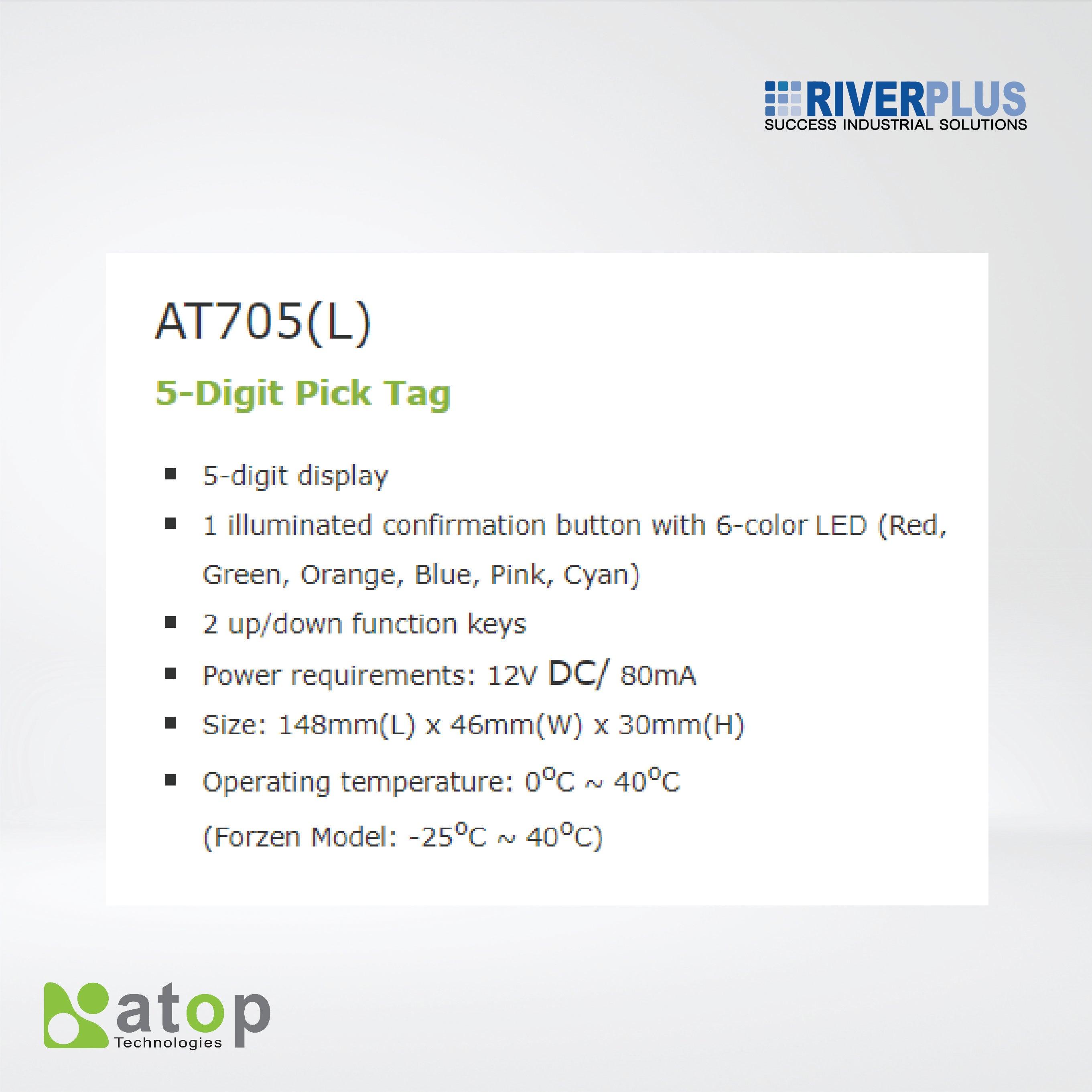 AT705(L) 5-Digit Pick Tag - Riverplus
