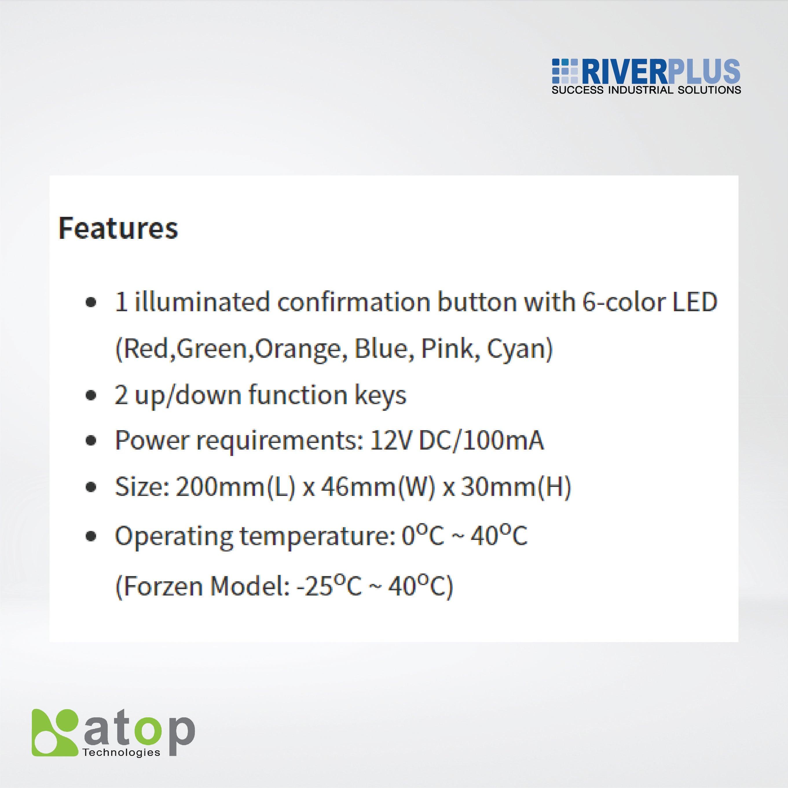 AT708-E(L) 8-digit alphanumerical display - Riverplus