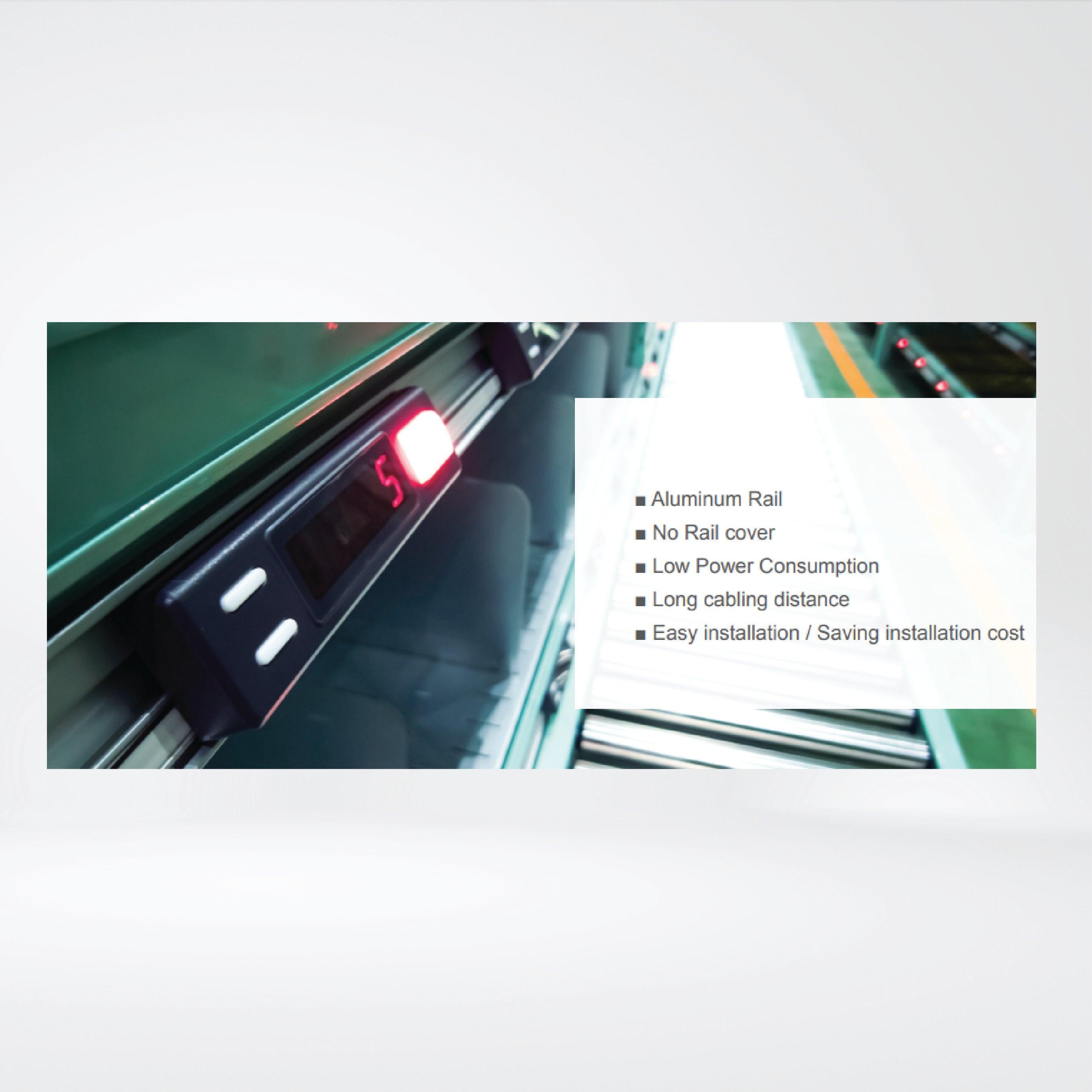 AT803-SQ 3-digit pick tag with deflection rod - Riverplus