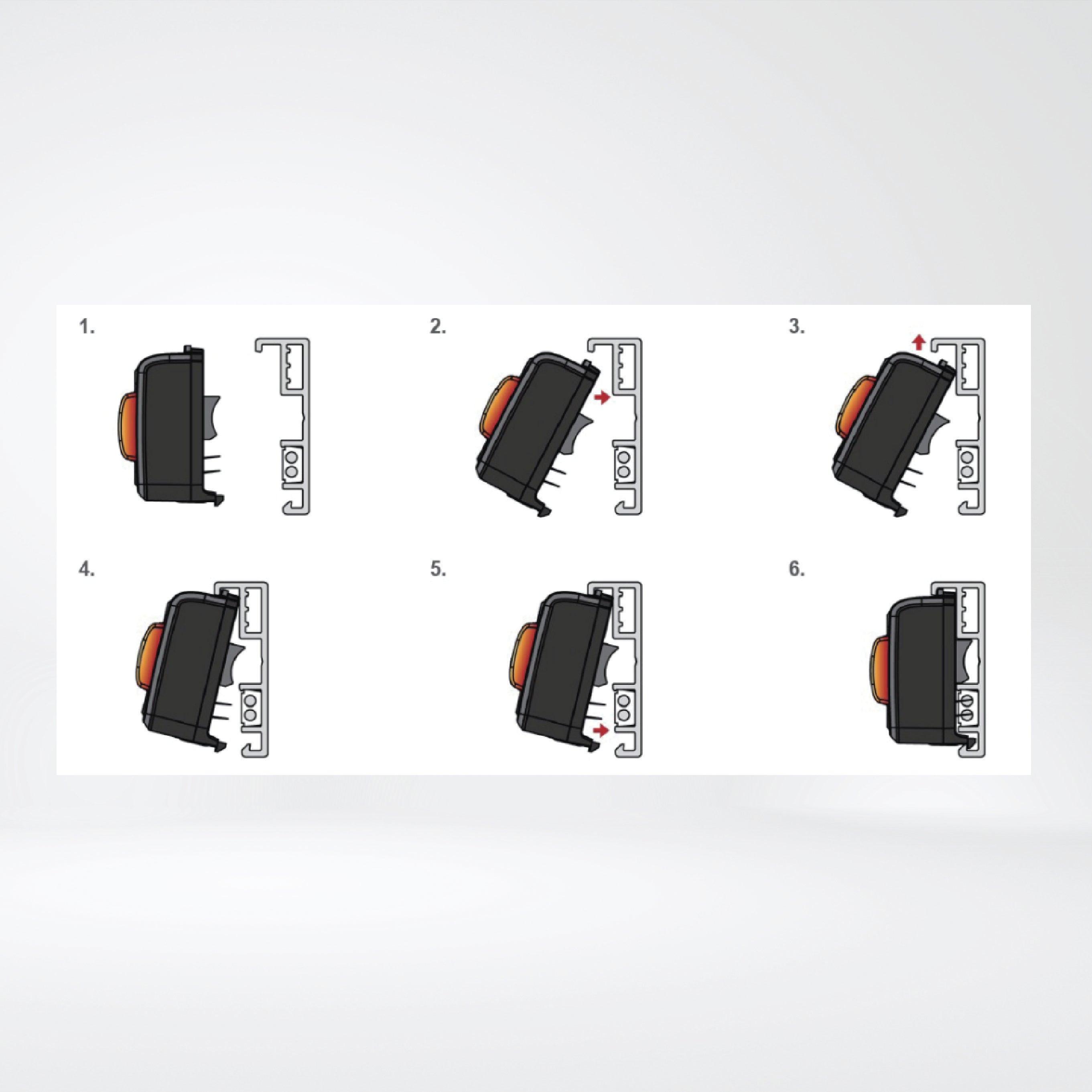 AT803-SQ 3-digit pick tag with deflection rod - Riverplus