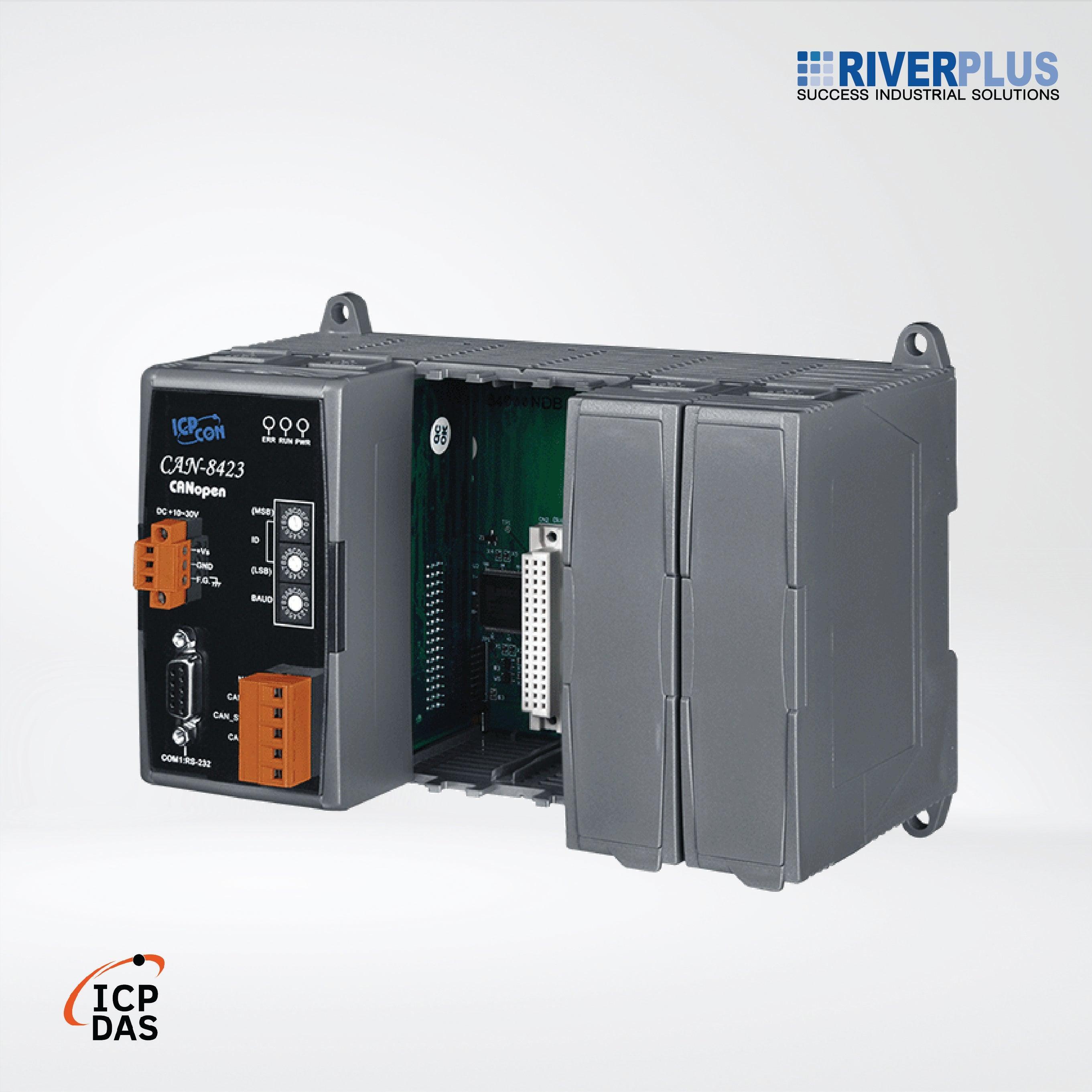 CAN-8423-G CANopen Remote I/O Unit with 4 I/O Slots - Riverplus