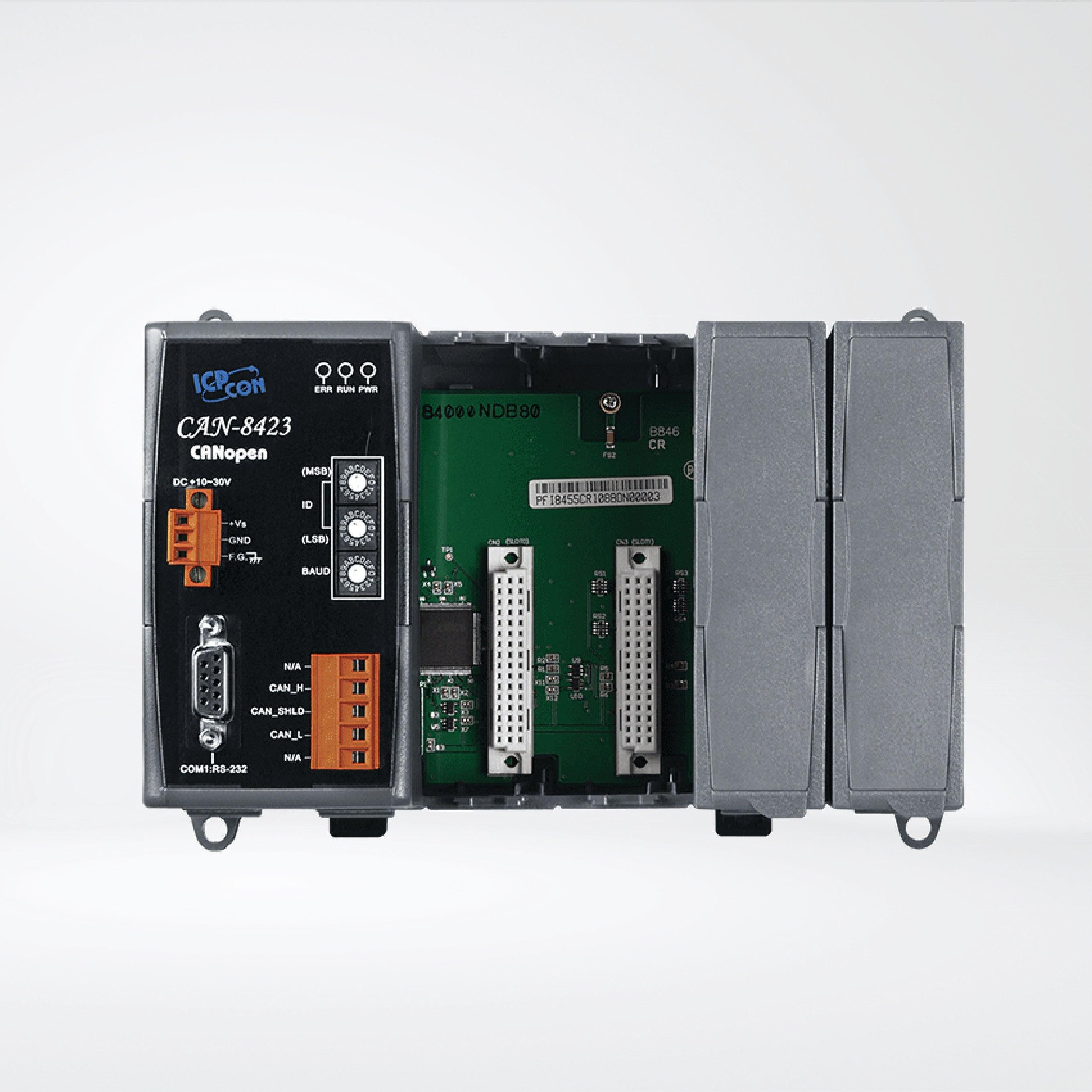CAN-8423-G CANopen Remote I/O Unit with 4 I/O Slots - Riverplus
