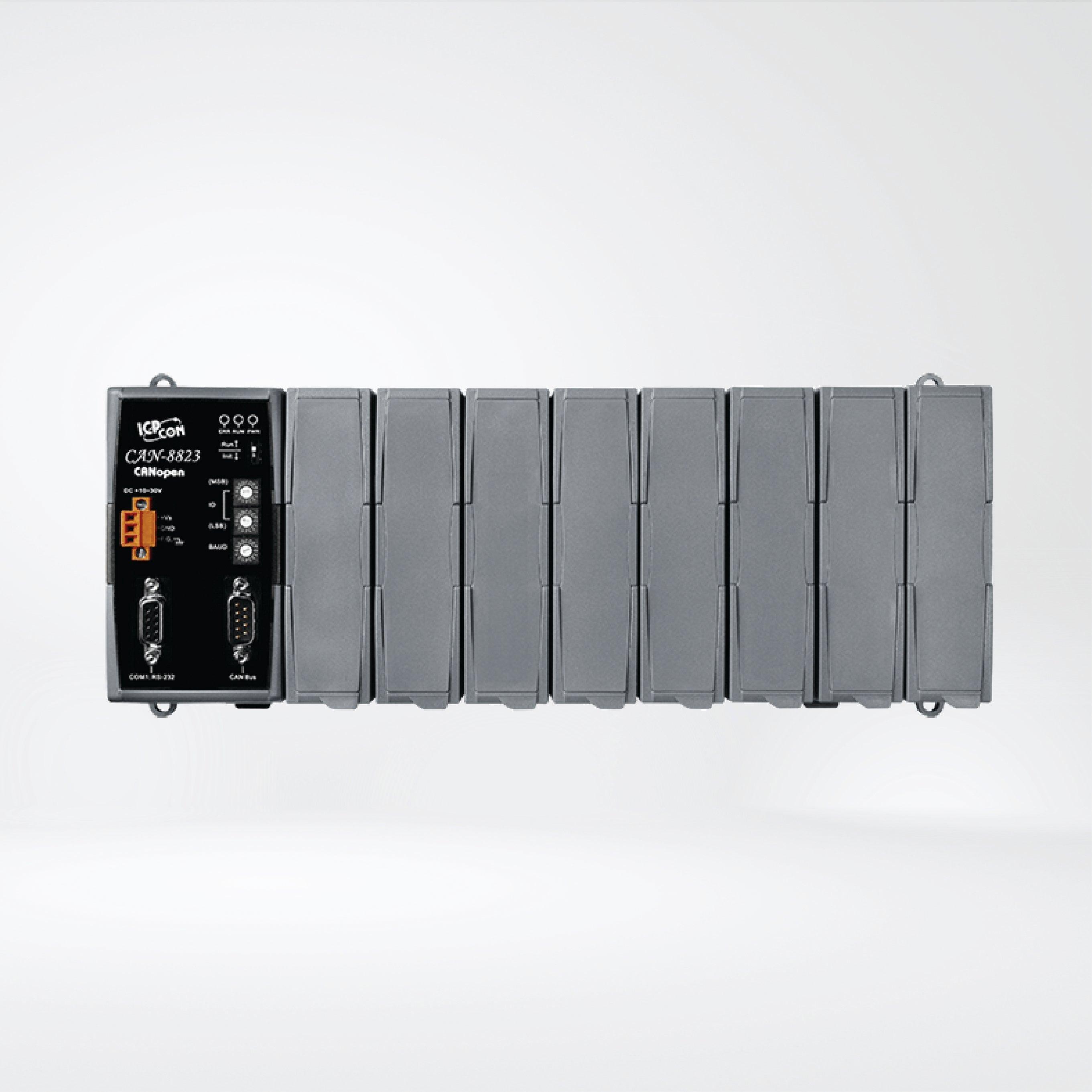 CAN-8823-G CANopen Remote I/O Unit with 8 I/O Slots - Riverplus