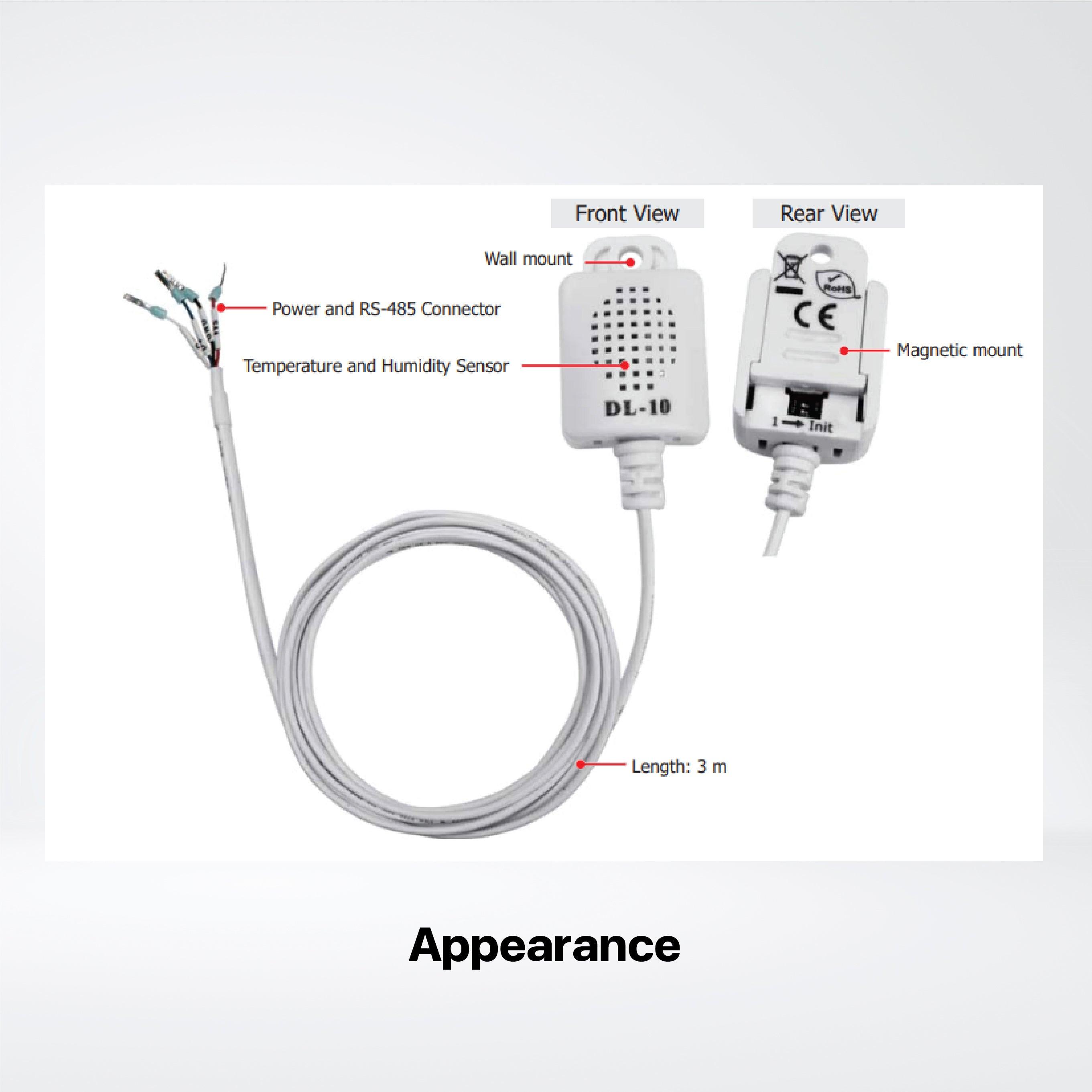 DL-10 Remote Temperature/Humidity/Dew Point Sensing Module (RS-485) - Riverplus