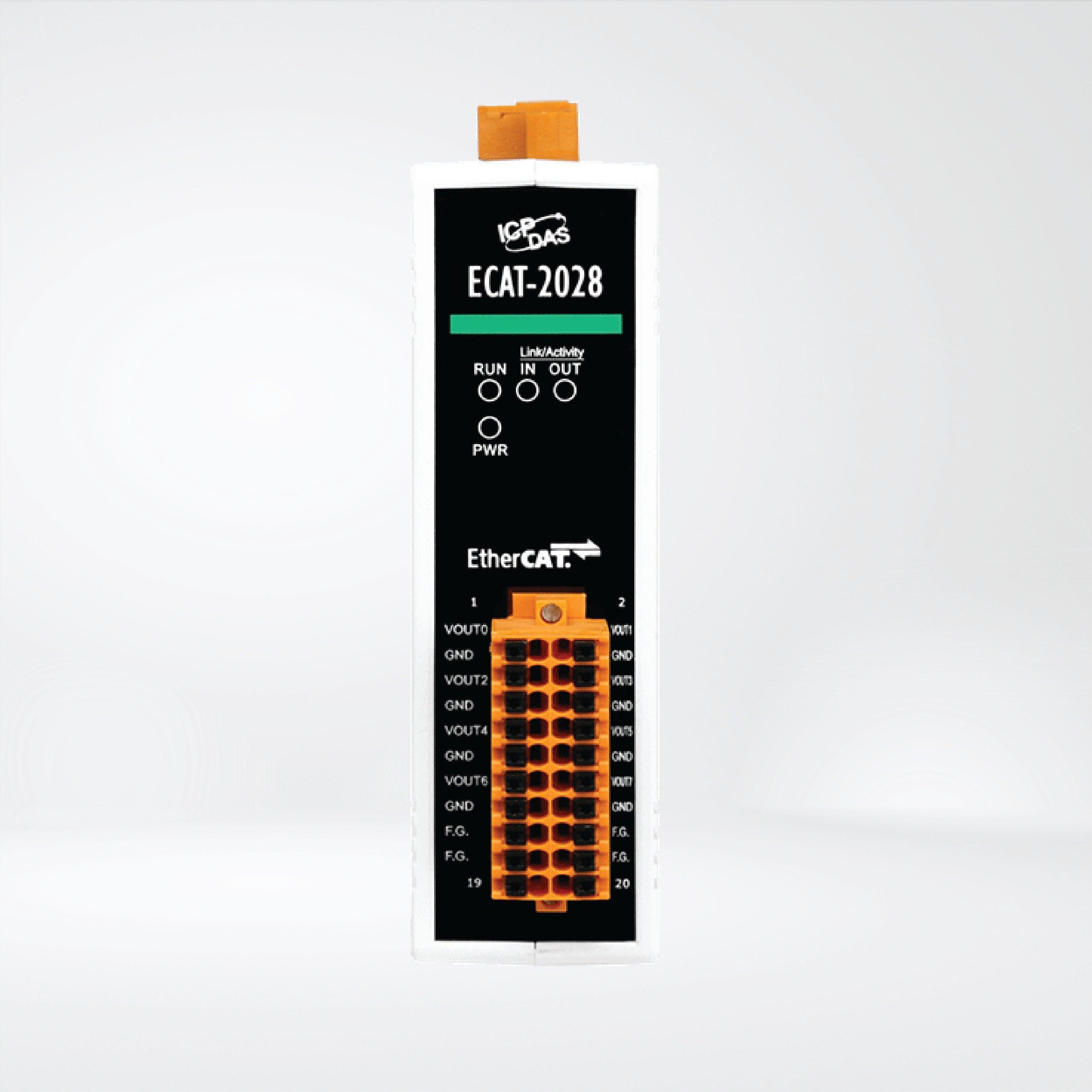 ECAT-2028 EtherCAT Slave I/O Module with Isolated 8-ch AO - Riverplus