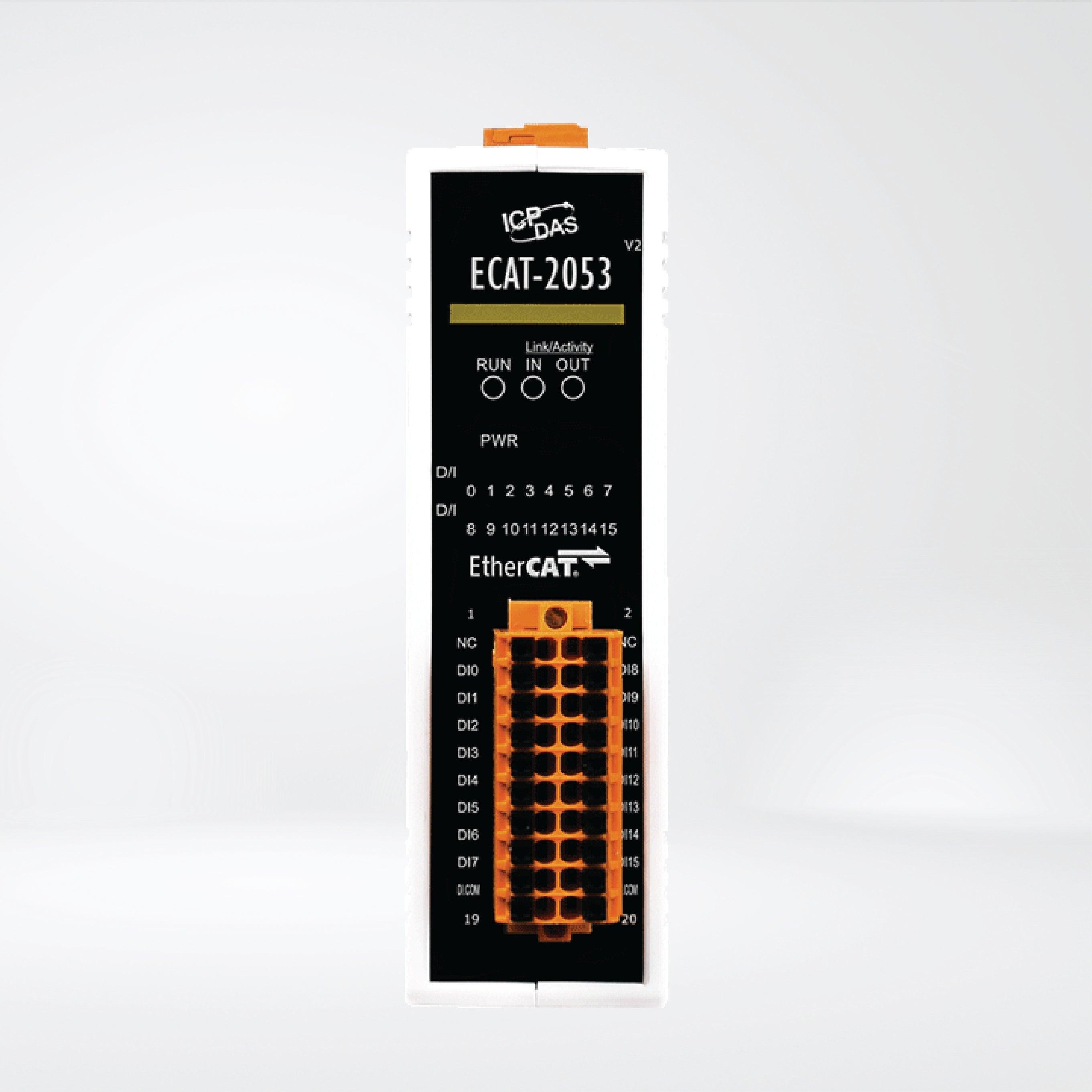 ECAT-2053 EtherCAT Slave I/O Module with Isolated 16-ch DI - Riverplus
