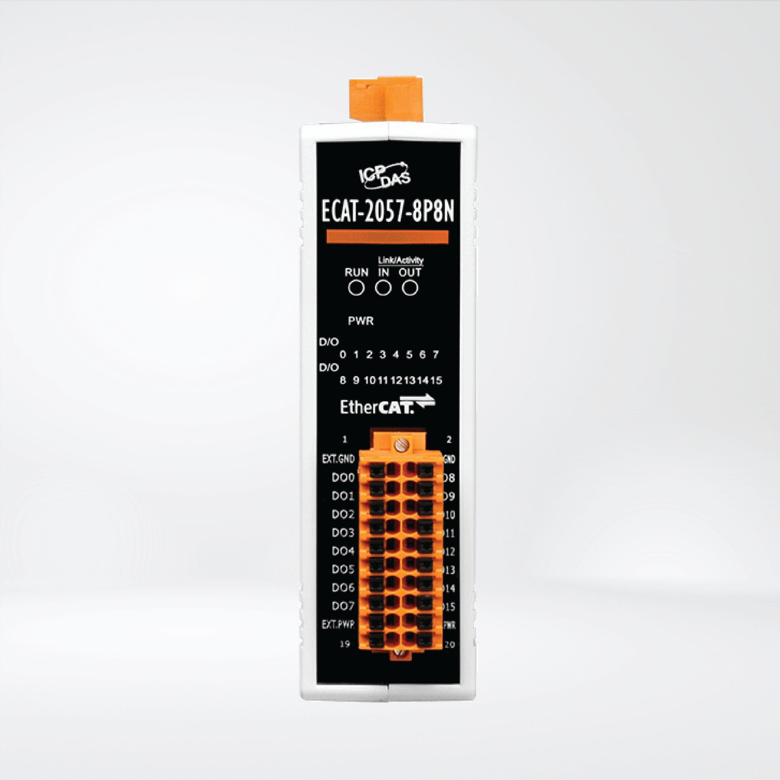 ECAT-2057-8P8N EtherCAT Slave I/O Module with Isolated 8-ch PNP-type and 8-ch NPN-type DO - Riverplus