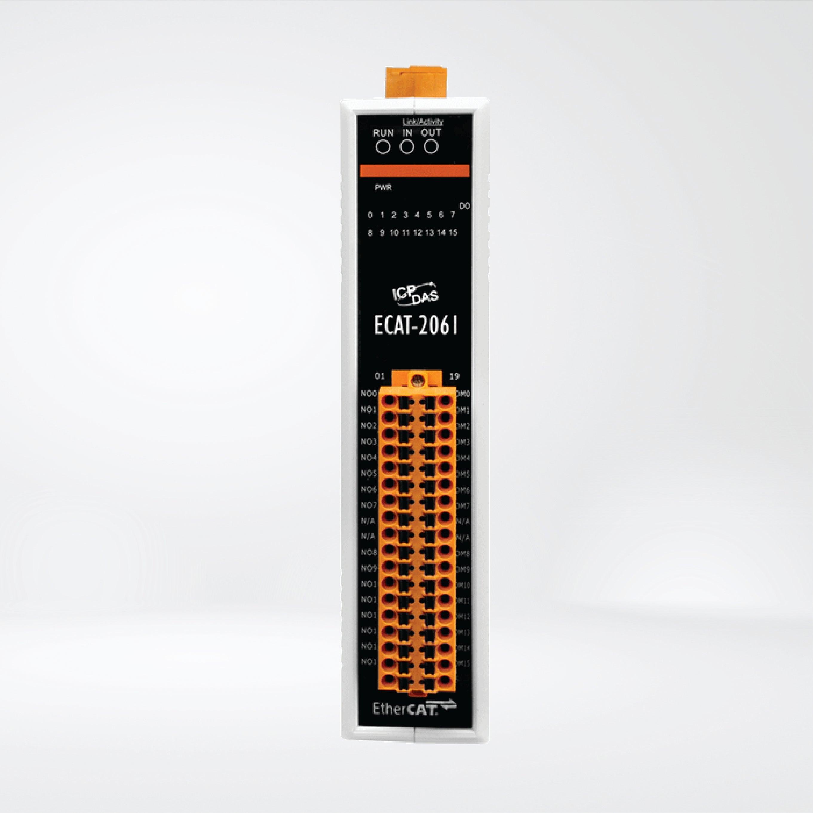 ECAT-2061 EtherCAT Slave I/O Module with Isolated 16-ch Relay - Riverplus