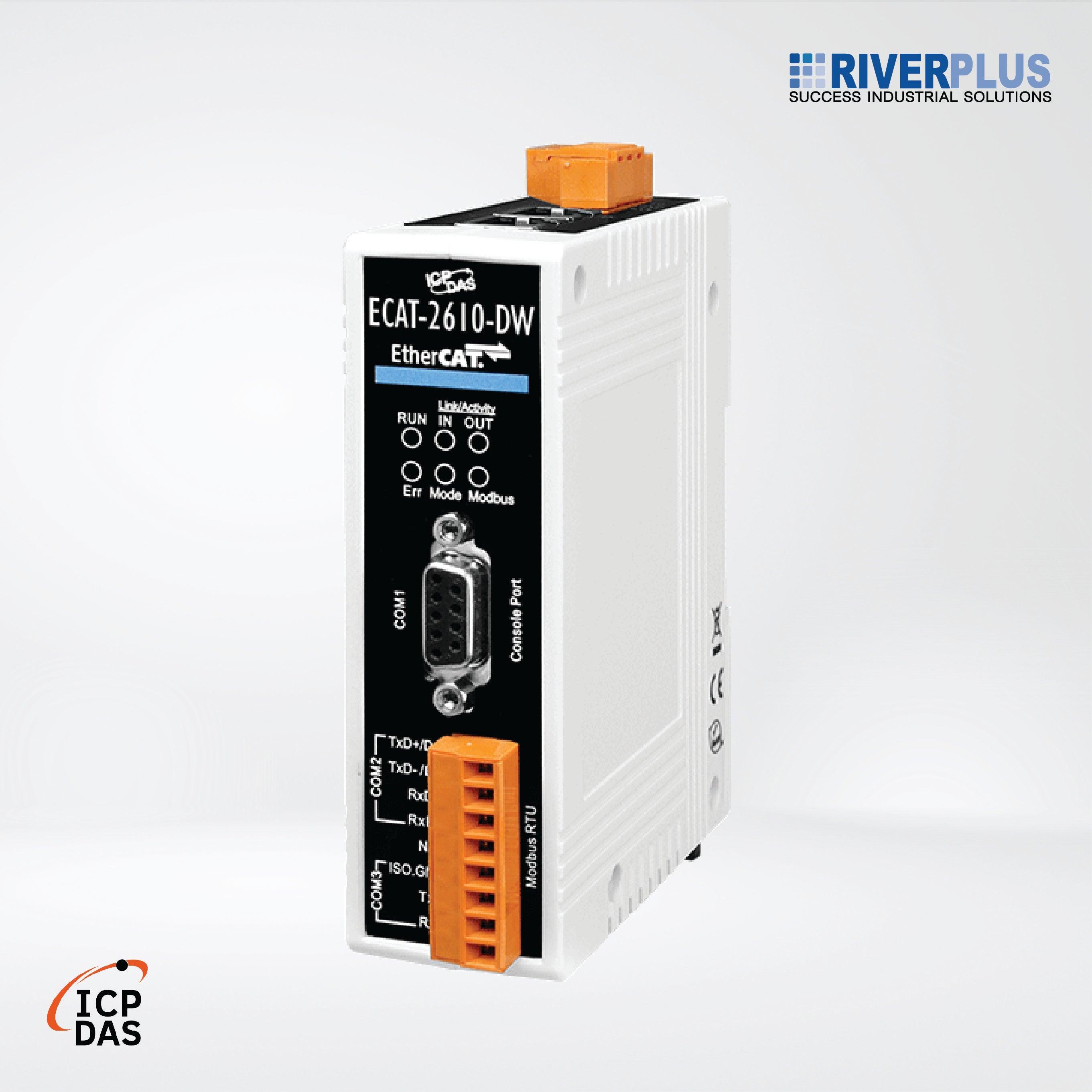 ECAT-2610-DW EtherCAT Slave to Modbus RTU and Power Meter Gateway - Riverplus