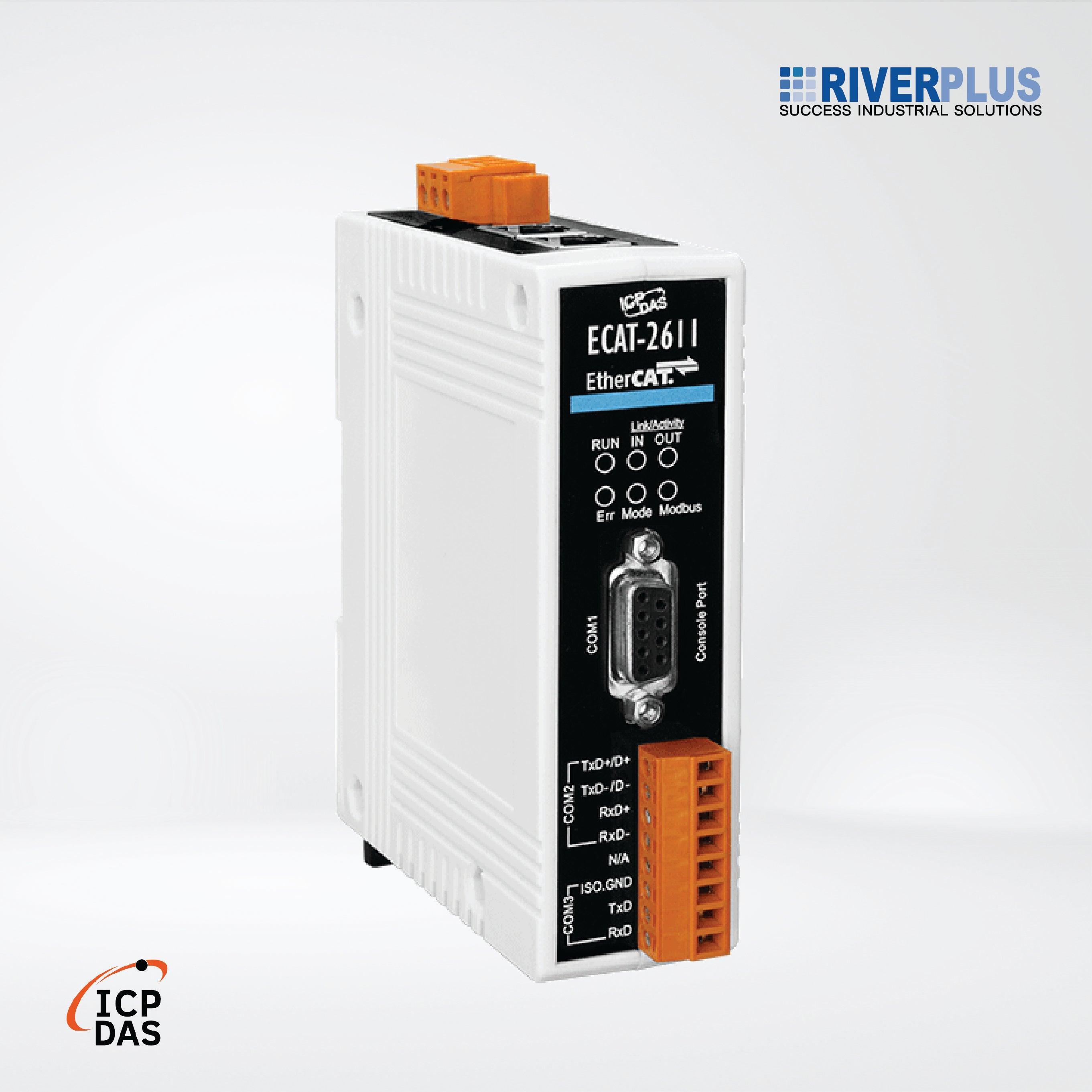 ECAT-2611 EtherCAT Slave to Modbus RTU Slave Gateway - Riverplus