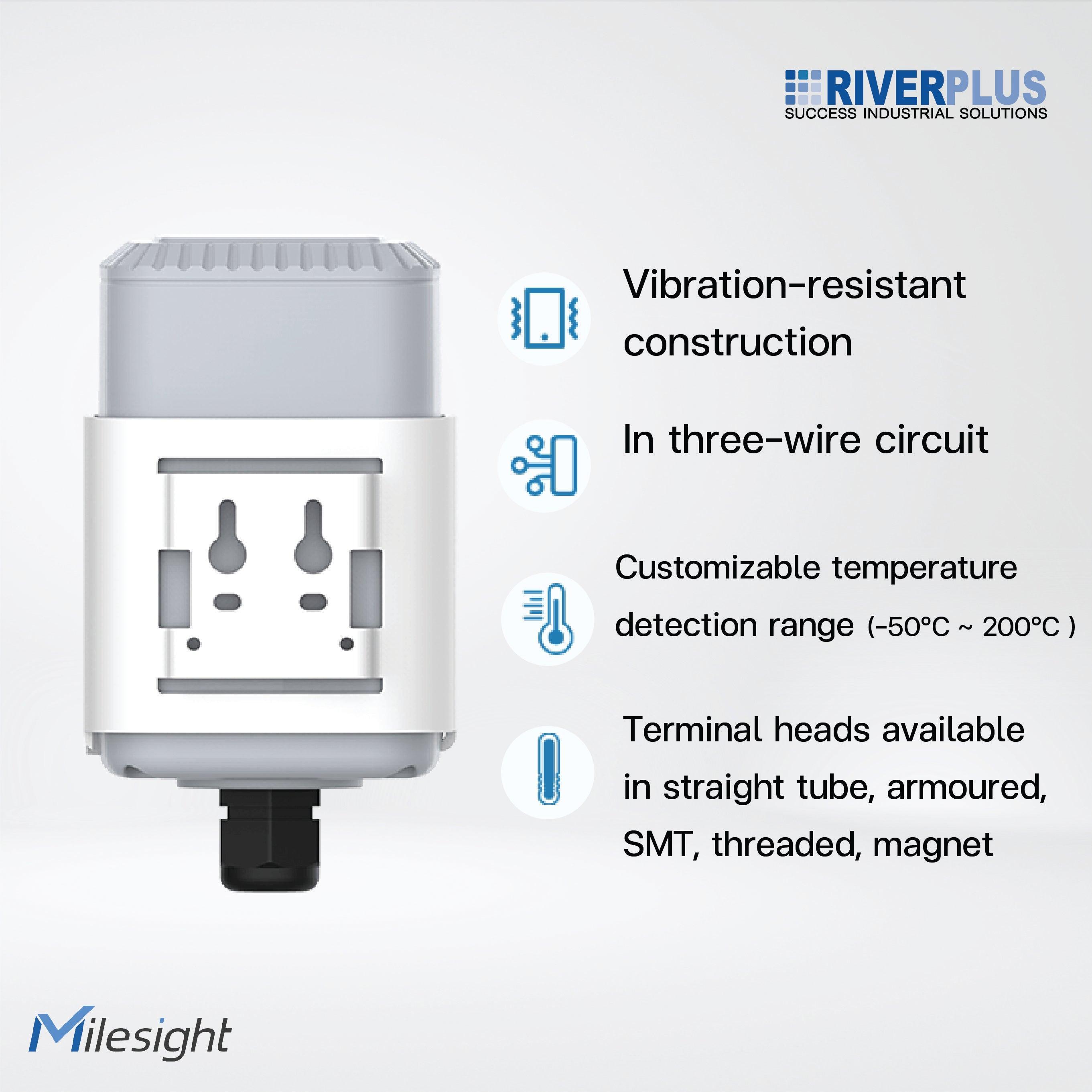 EM500-PT100-T200 Industrial Temperature Sensor/ -50°C ~ 200°C - Riverplus