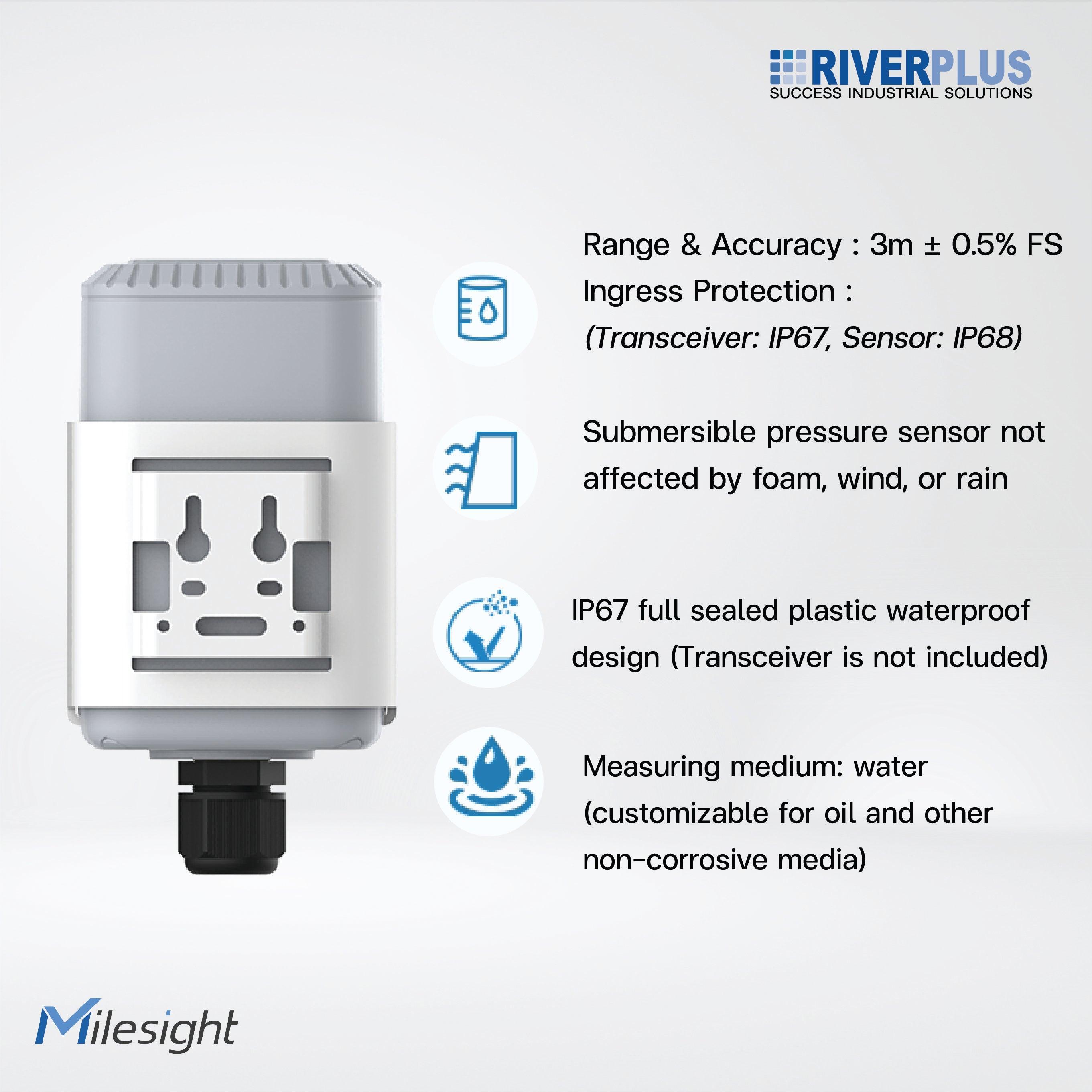 EM500-SWL-L003 Submersible Water Level Sensor/ 3m - Riverplus