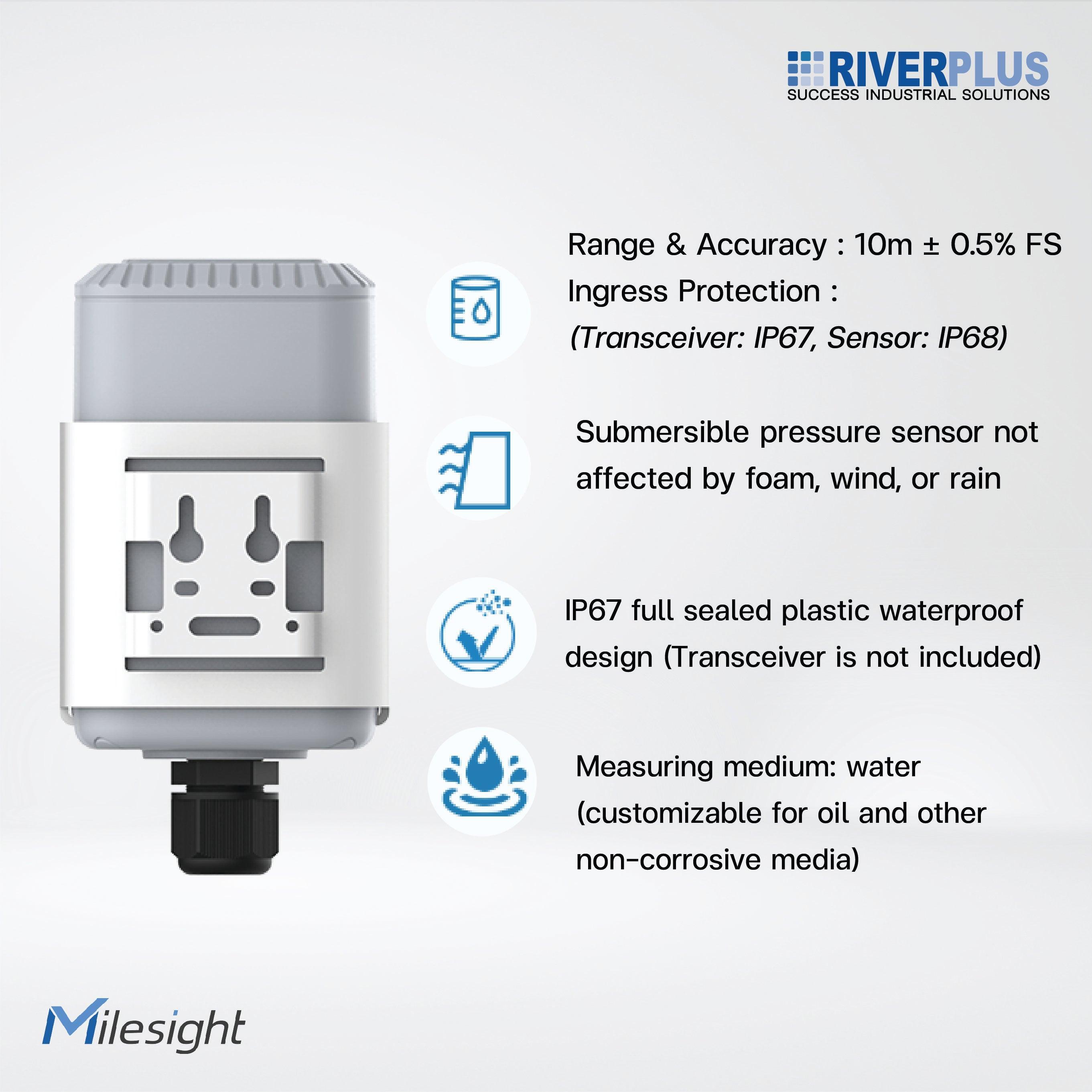 EM500-SWL-L010 Submersible Water Level Sensor/ 10m - Riverplus