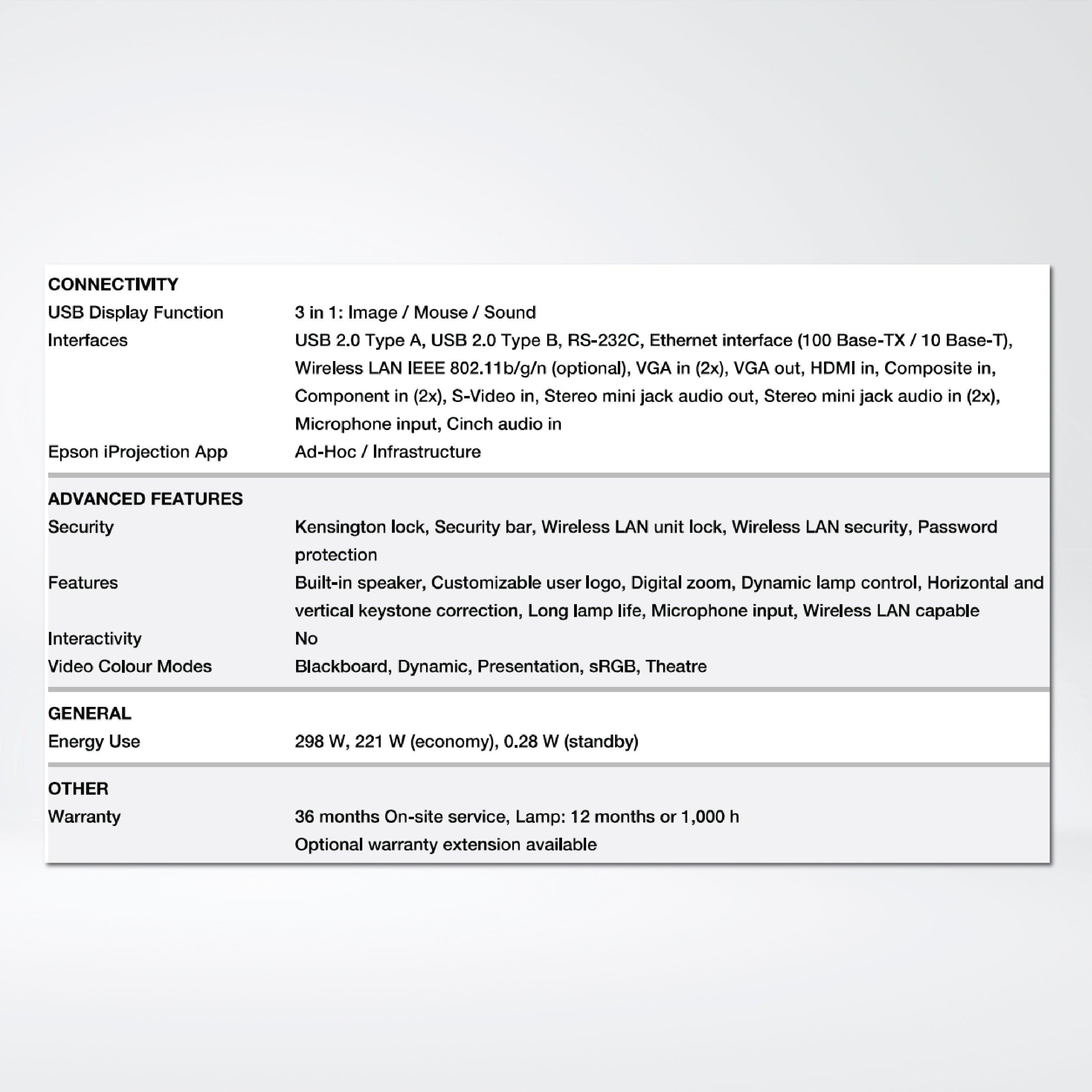 Epson EB-535W Short-Throw Projector - Riverplus