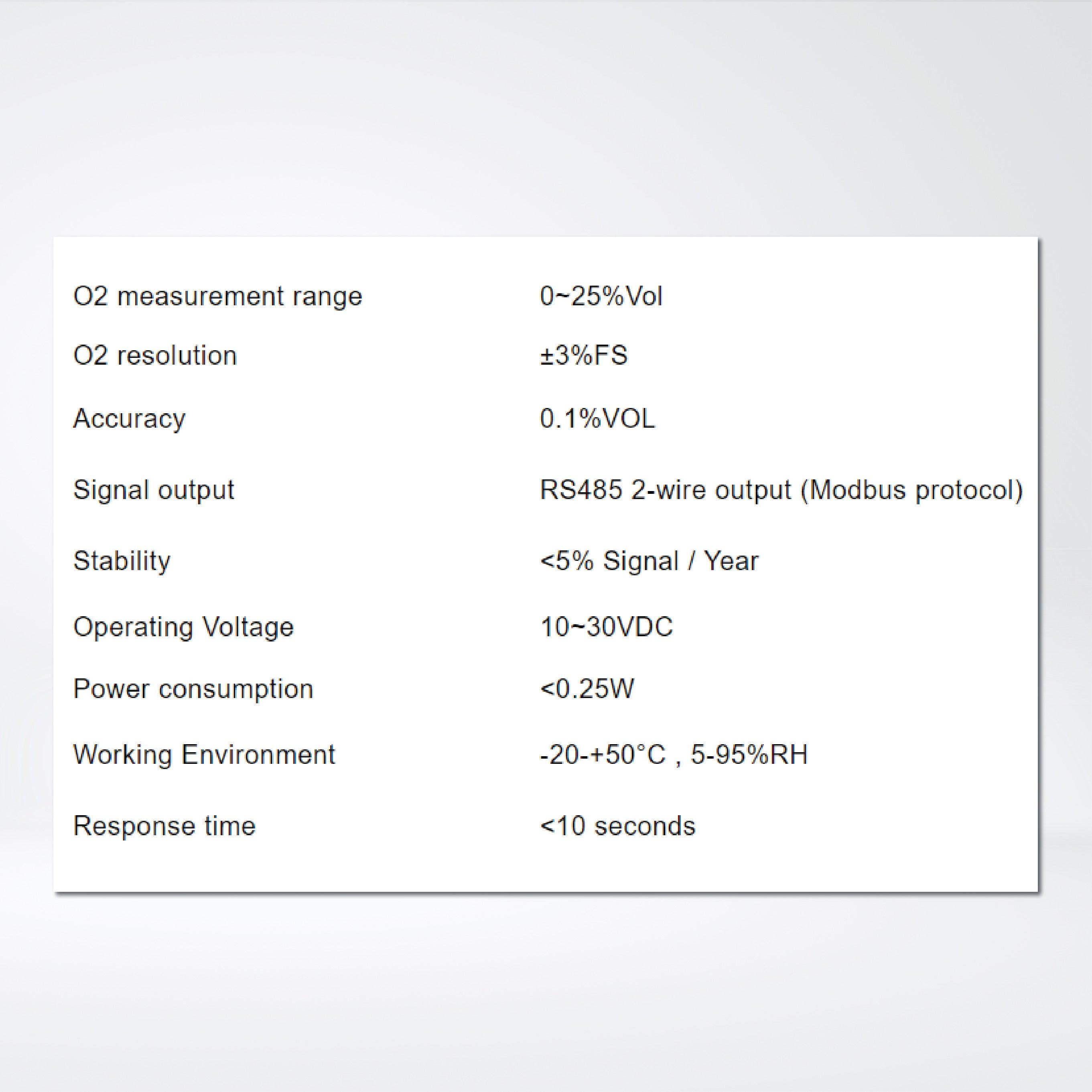 ES101O2 Outdoor Oxygen O2 Sensor | WoMaster - Riverplus