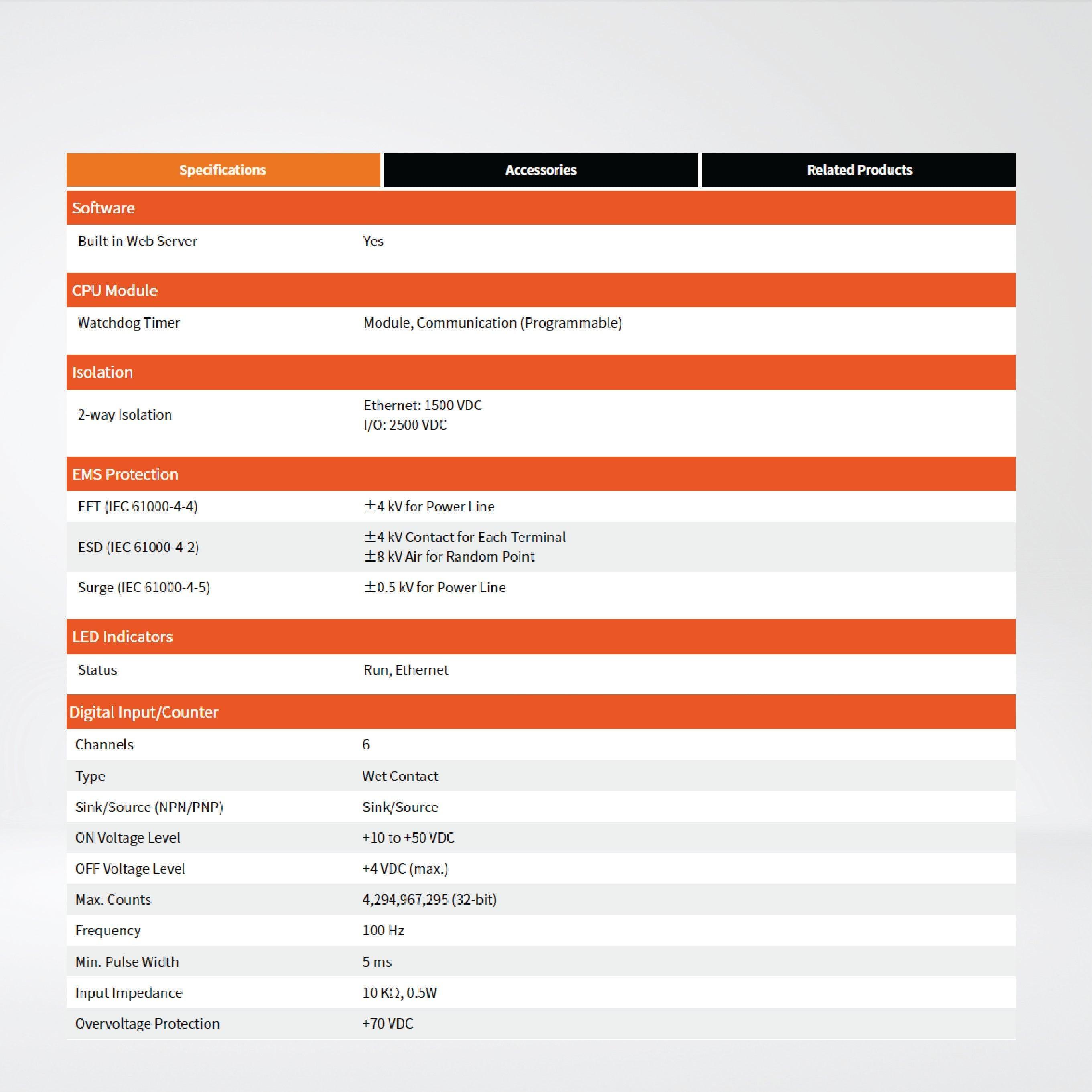 ET-7002 Ethernet I/O Module 3-ch AI, 6-ch DI and 3-ch Relay - Riverplus