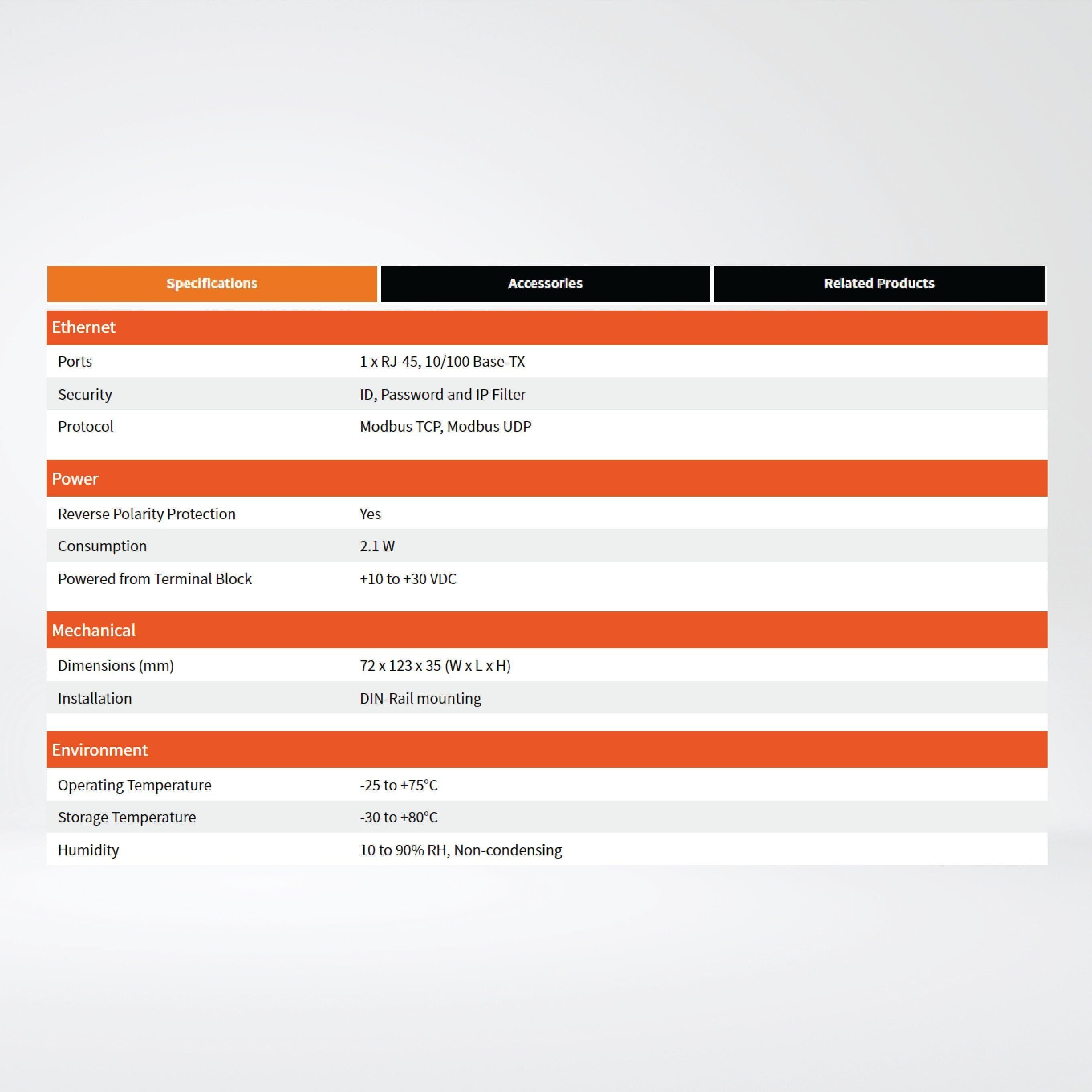 ET-7051 Ethernet I/O Module 16-ch DI - Riverplus