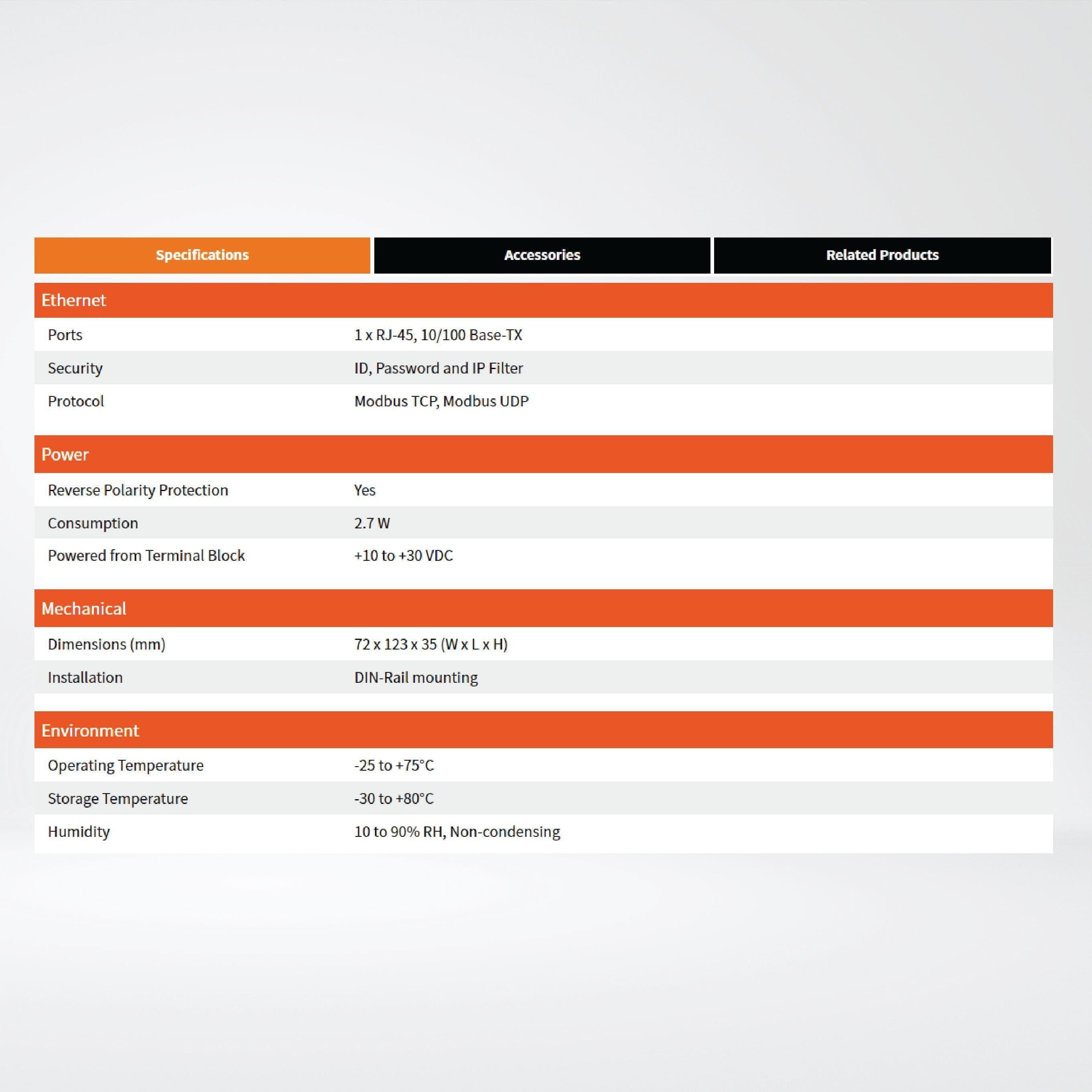 ET-7053 Ethernet I/O Module 16-ch DI - Riverplus