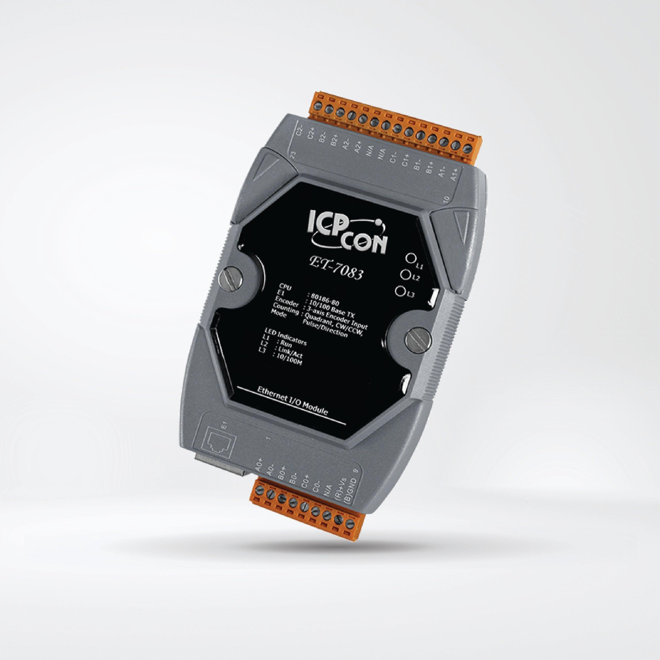 ET-7083 Ethernet I/O Module 3-ch Encoder/Counter Inputs