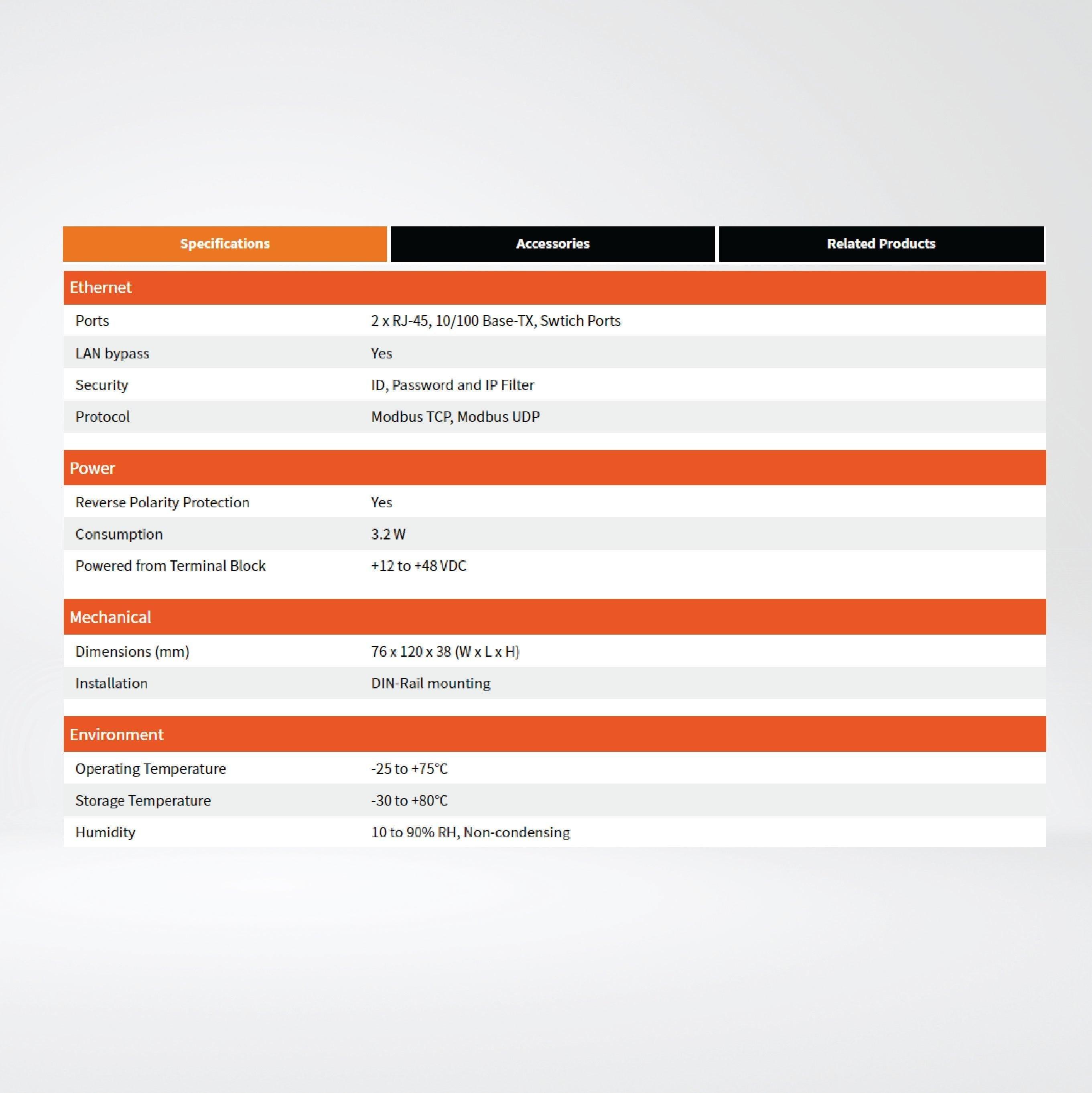 ET-7242 Ethernet I/O Module 2-port Ethernet Switch and 16-ch DO - Riverplus