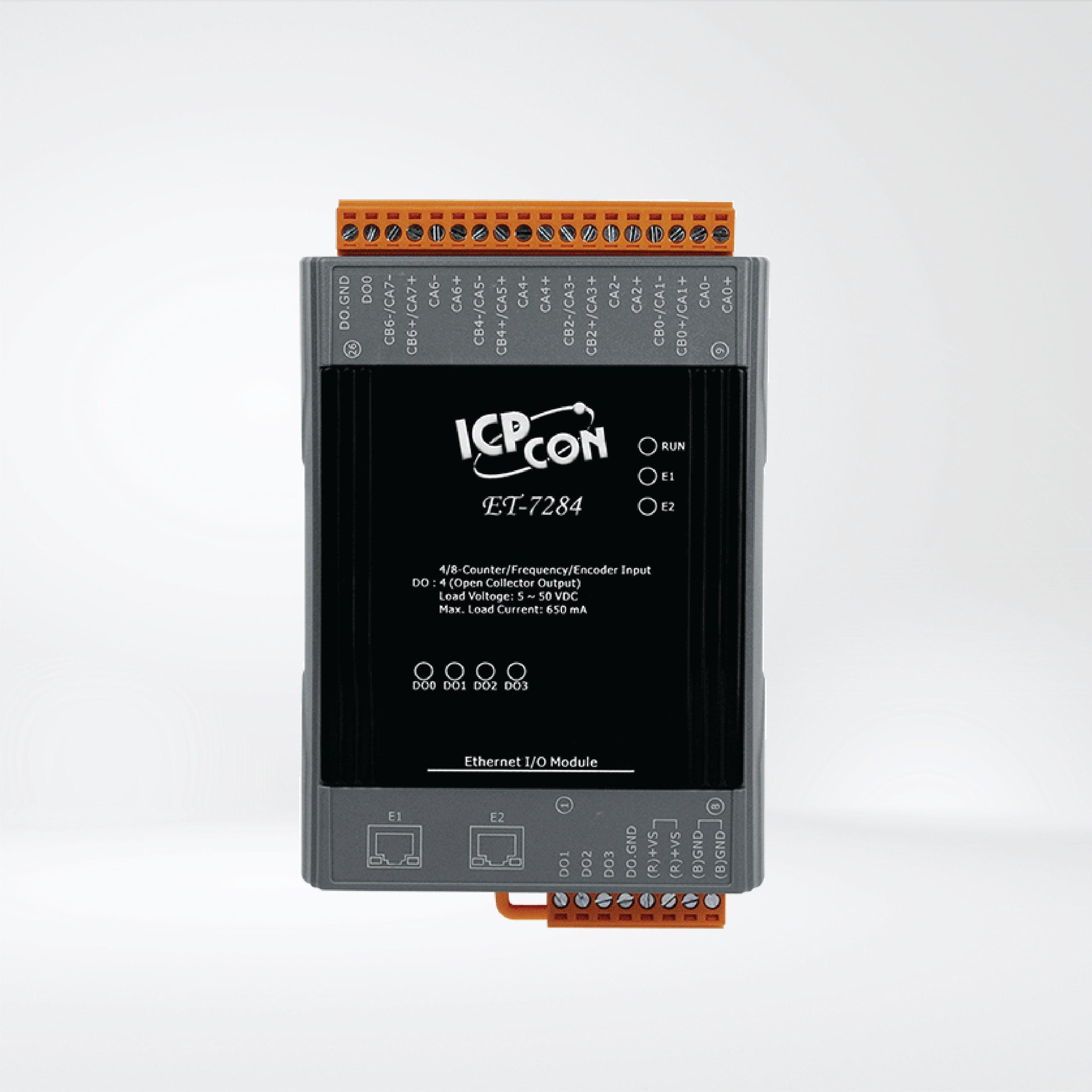 ET-7284 Ethernet I/O Module 2-port Ethernet Switch, 4/8-ch and 4-ch DO - Riverplus