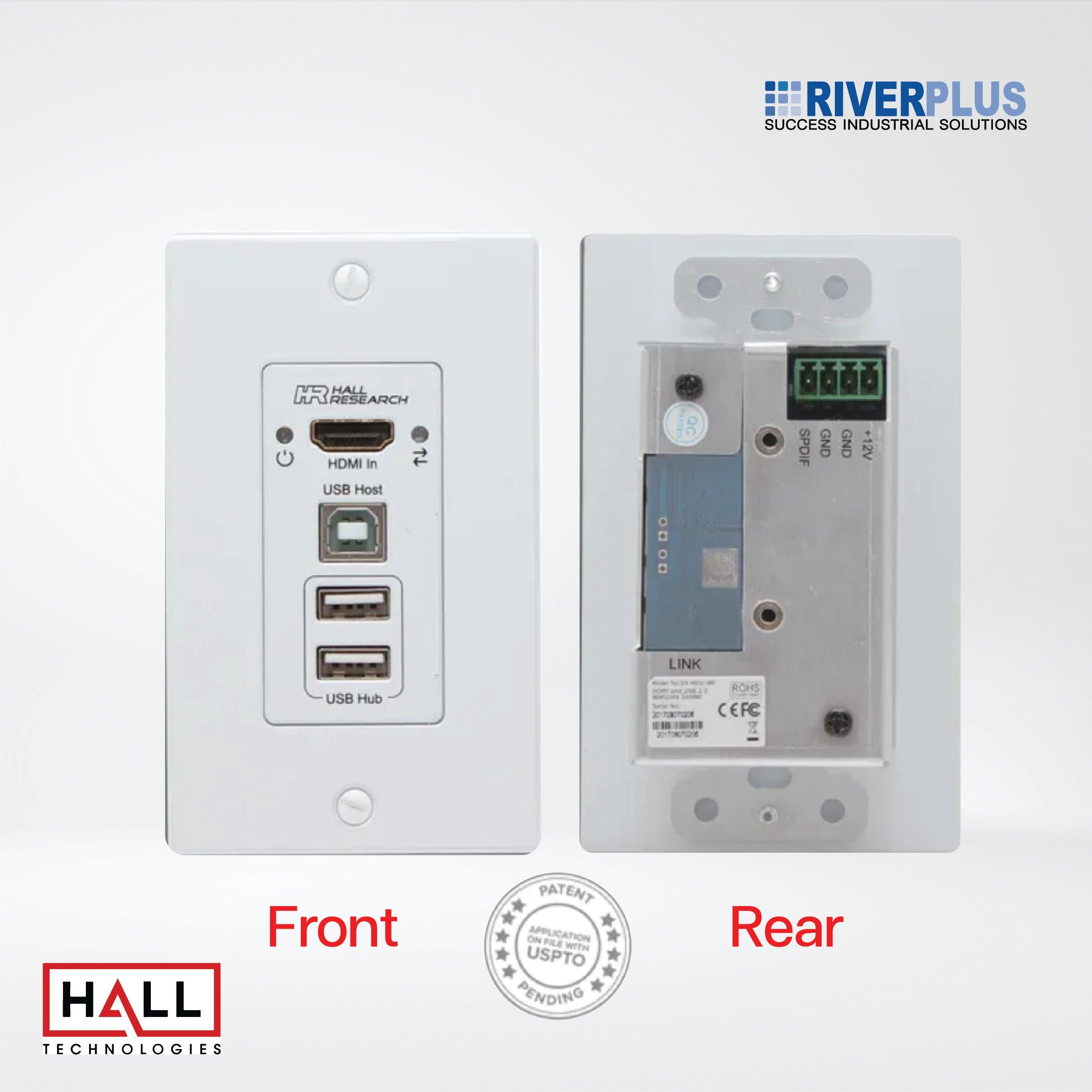 EX-HDU-IP HDMI and USB Extension on CAT6 with Audio, Integrated Control and IP - Riverplus