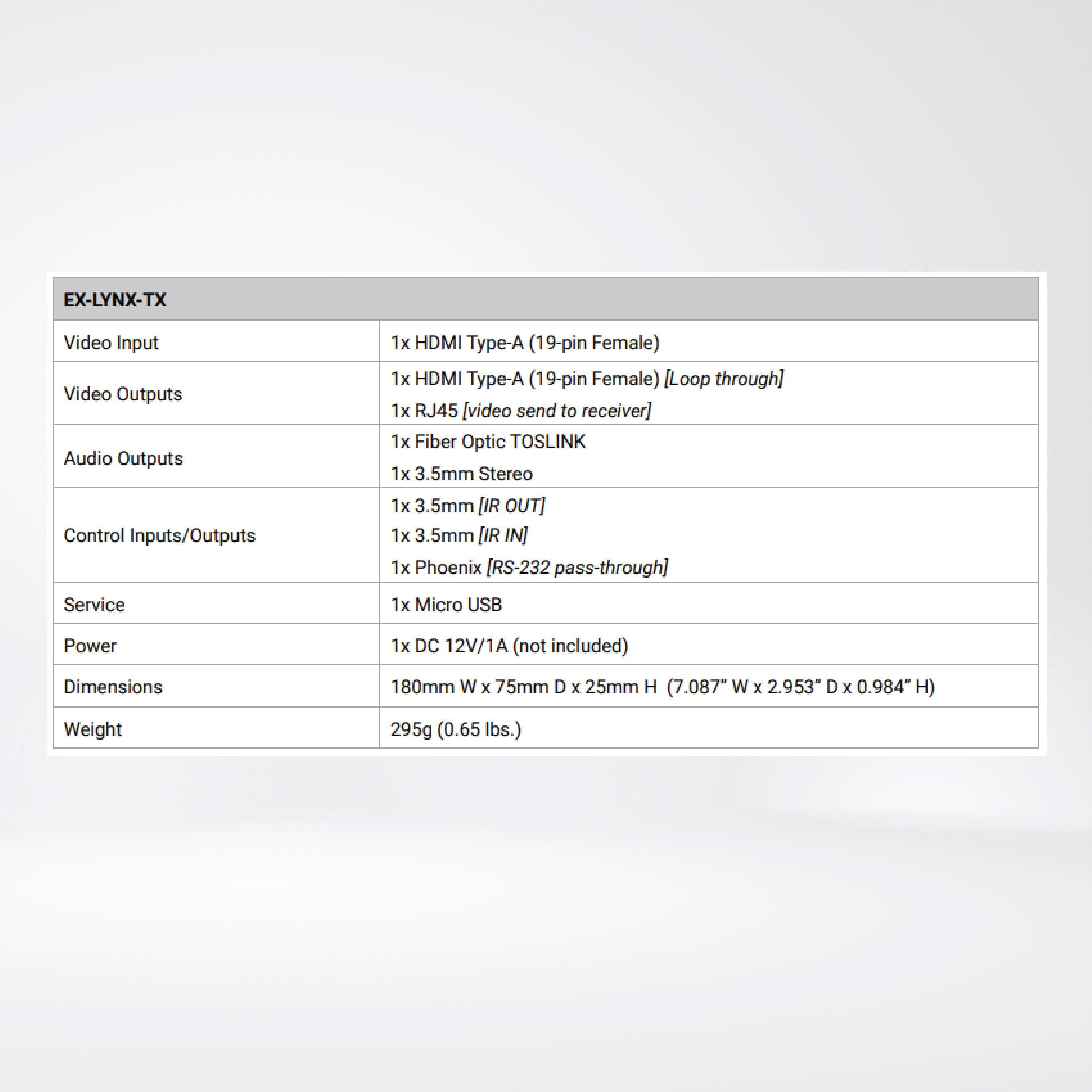 EX-LYNX-TX Box Transmitter - LYNX Series - Riverplus