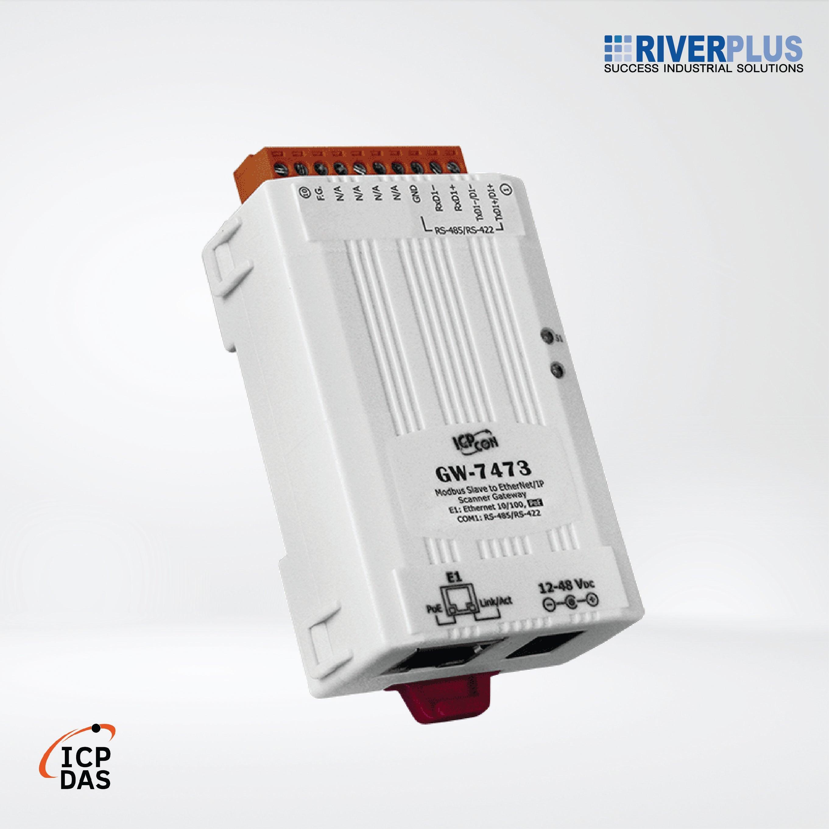 GW-7473 Modbus Slave to EtherNet/IP Scanner Gateway - Riverplus