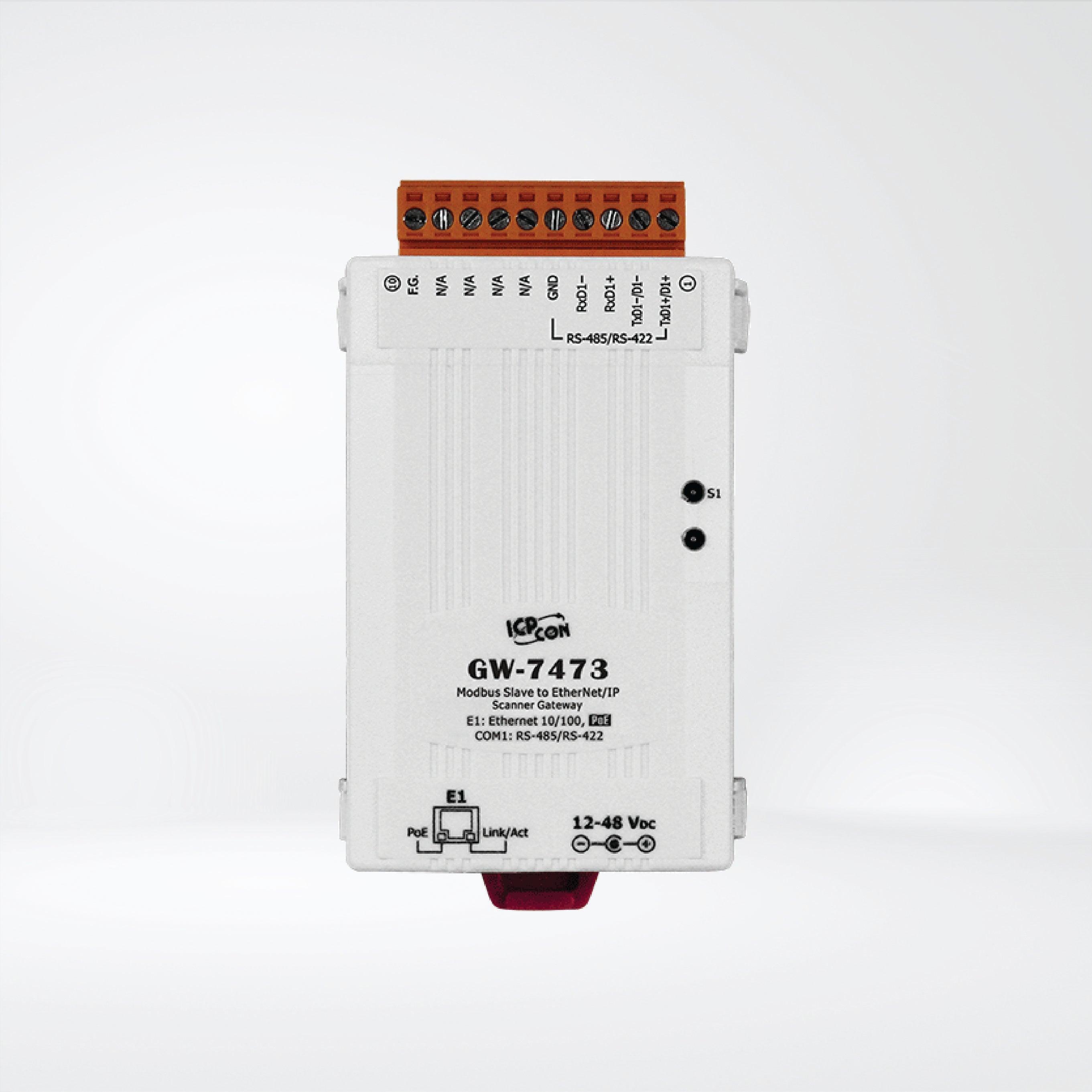 GW-7473 Modbus Slave to EtherNet/IP Scanner Gateway - Riverplus