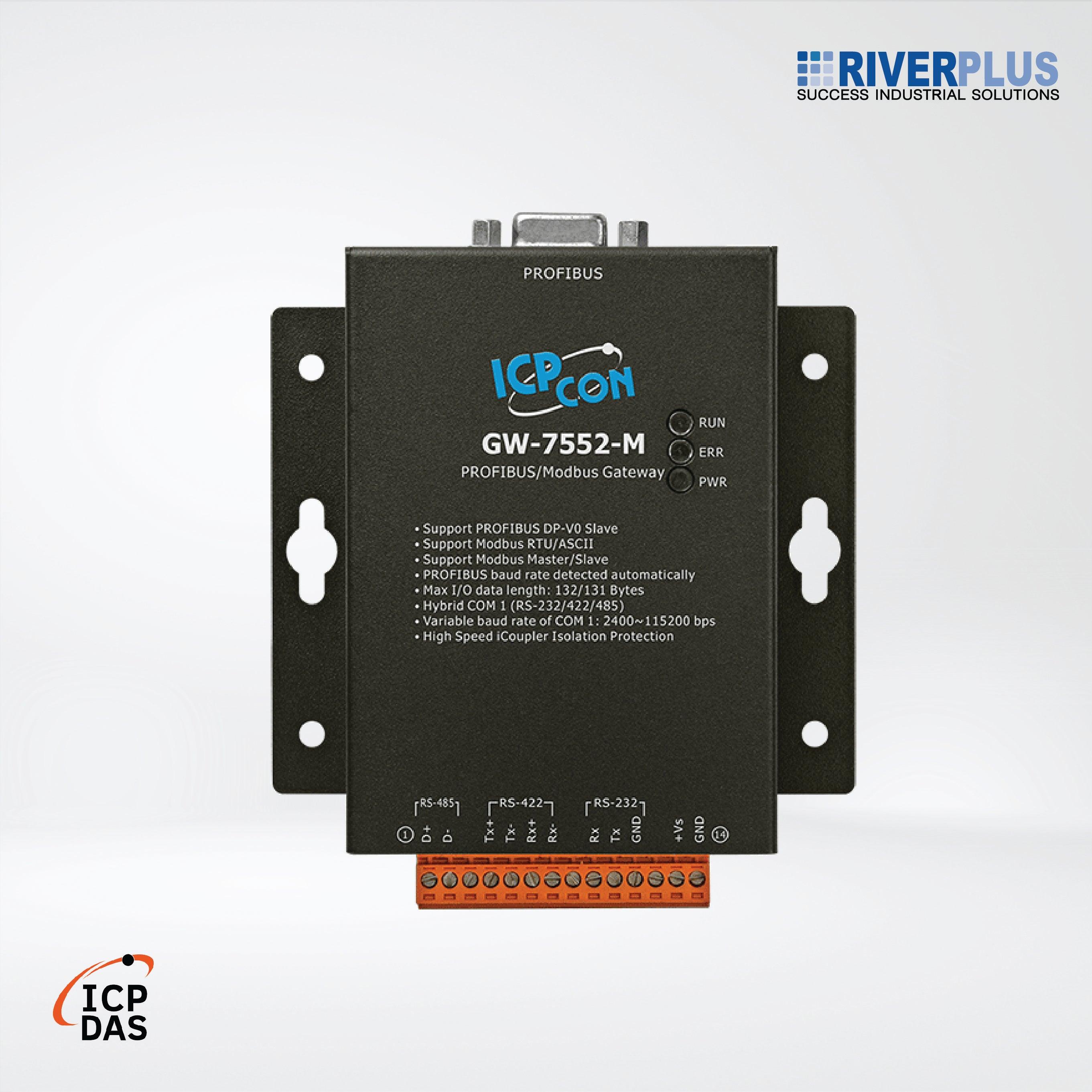 GW-7552-M PROFIBUS to Modbus RTU/ASCII Gateway - Riverplus